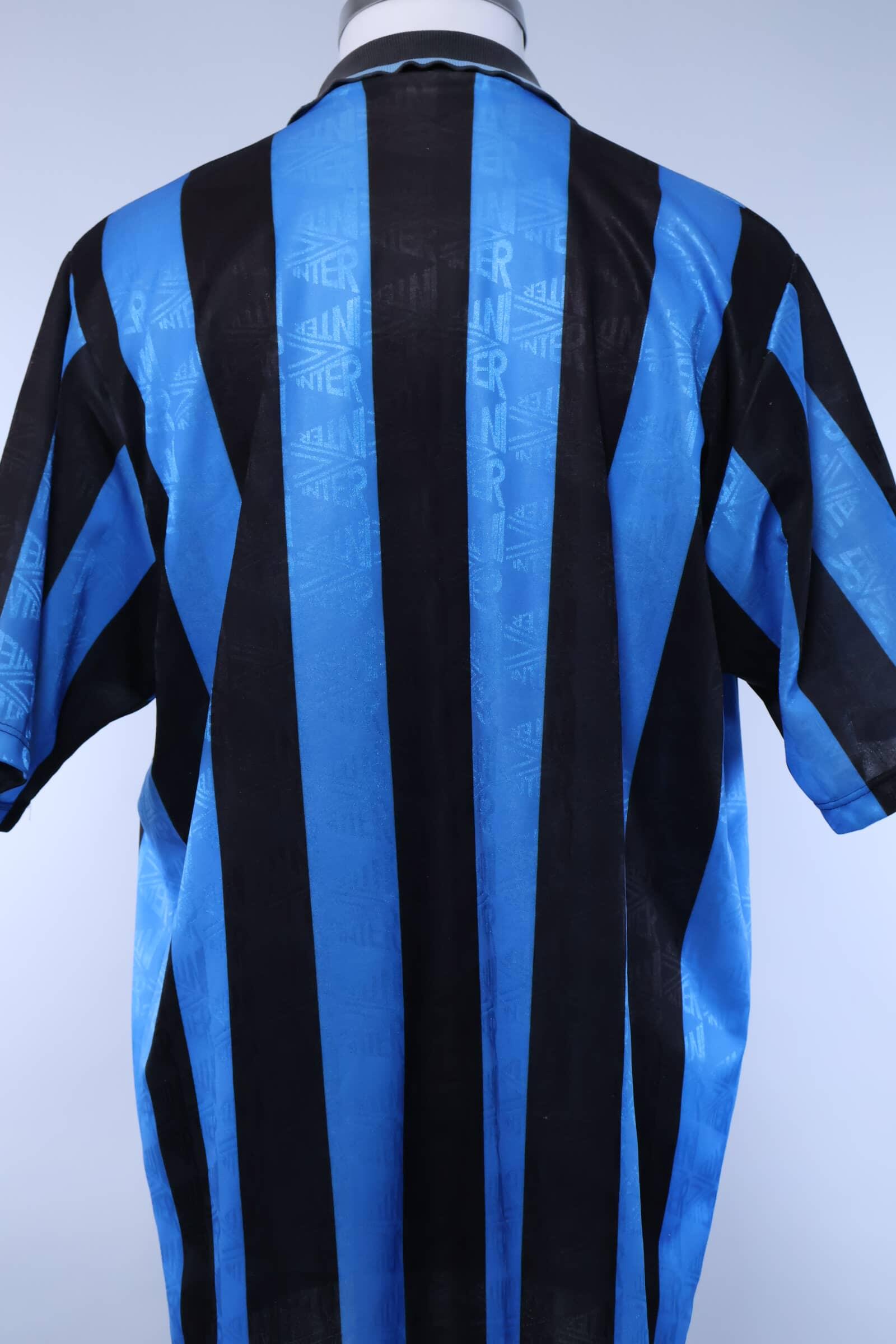 Inter Milan 1991/92 Home Shirt - L Authenic Original Football Shirt