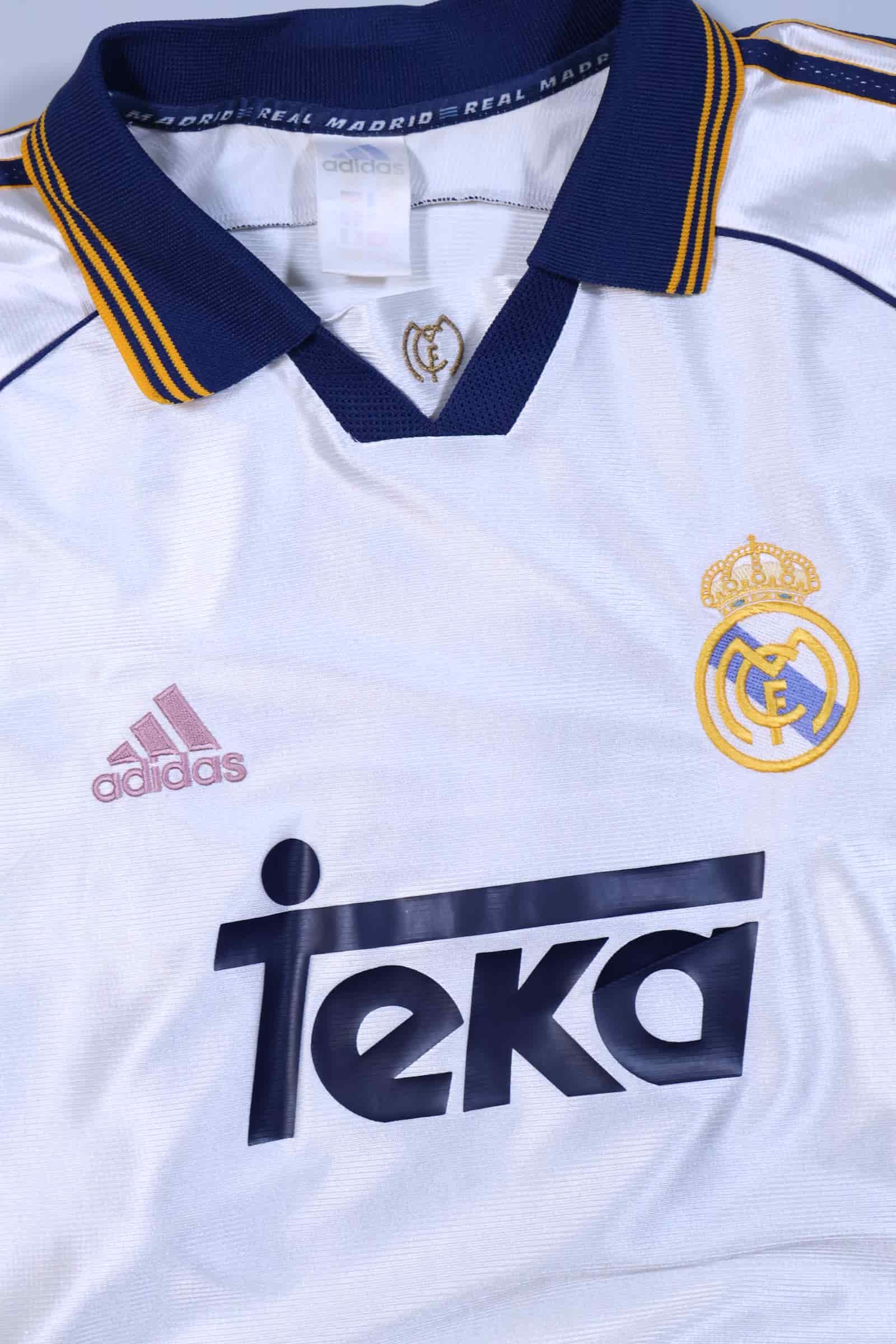 Real Madrid 1998/99 Figo #10 Home Shirt - XL Authenic Original Football Shirt