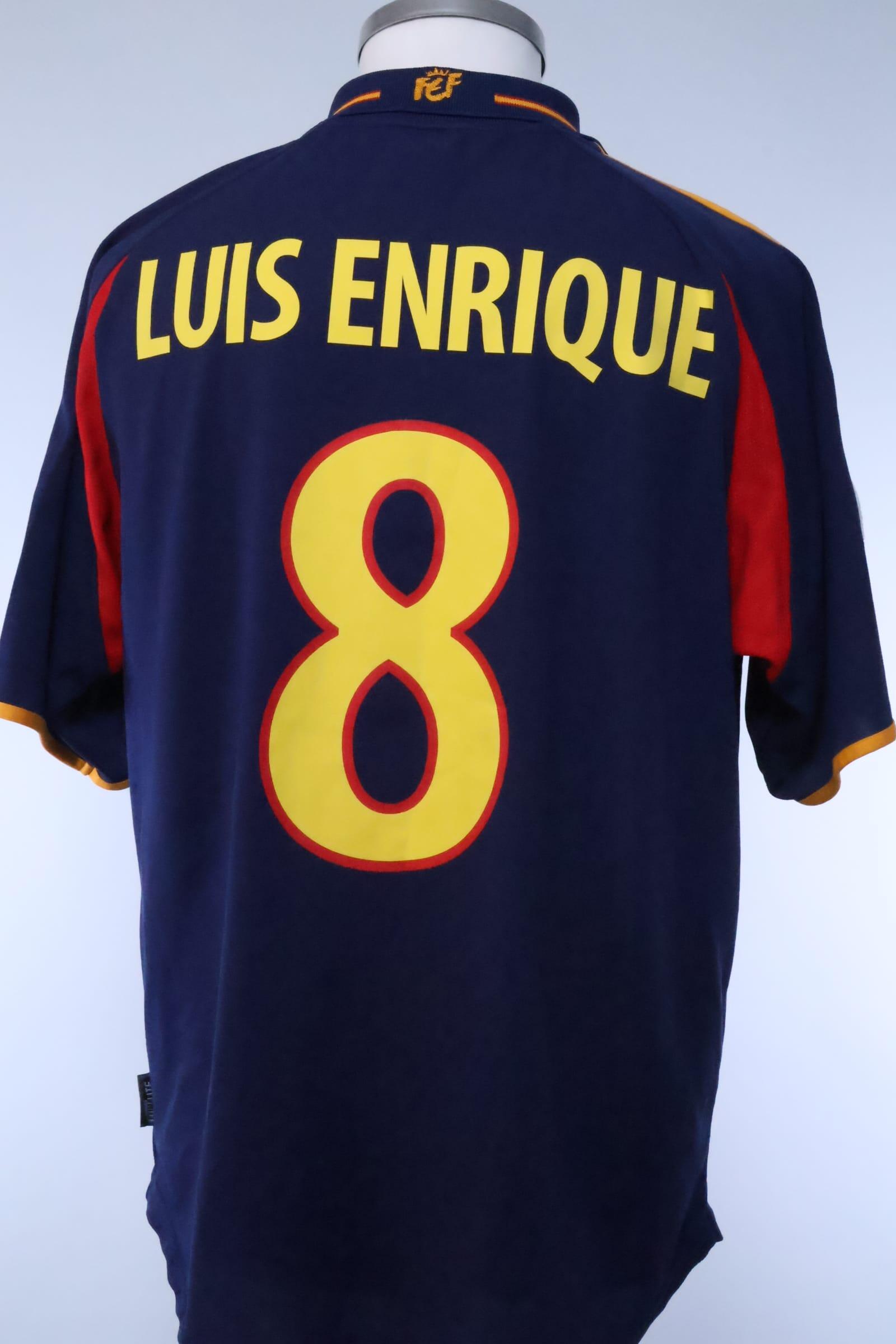 Spain 2000/02 Luis Enrique #8 Away Shirt - L Authenic Original Football Shirt