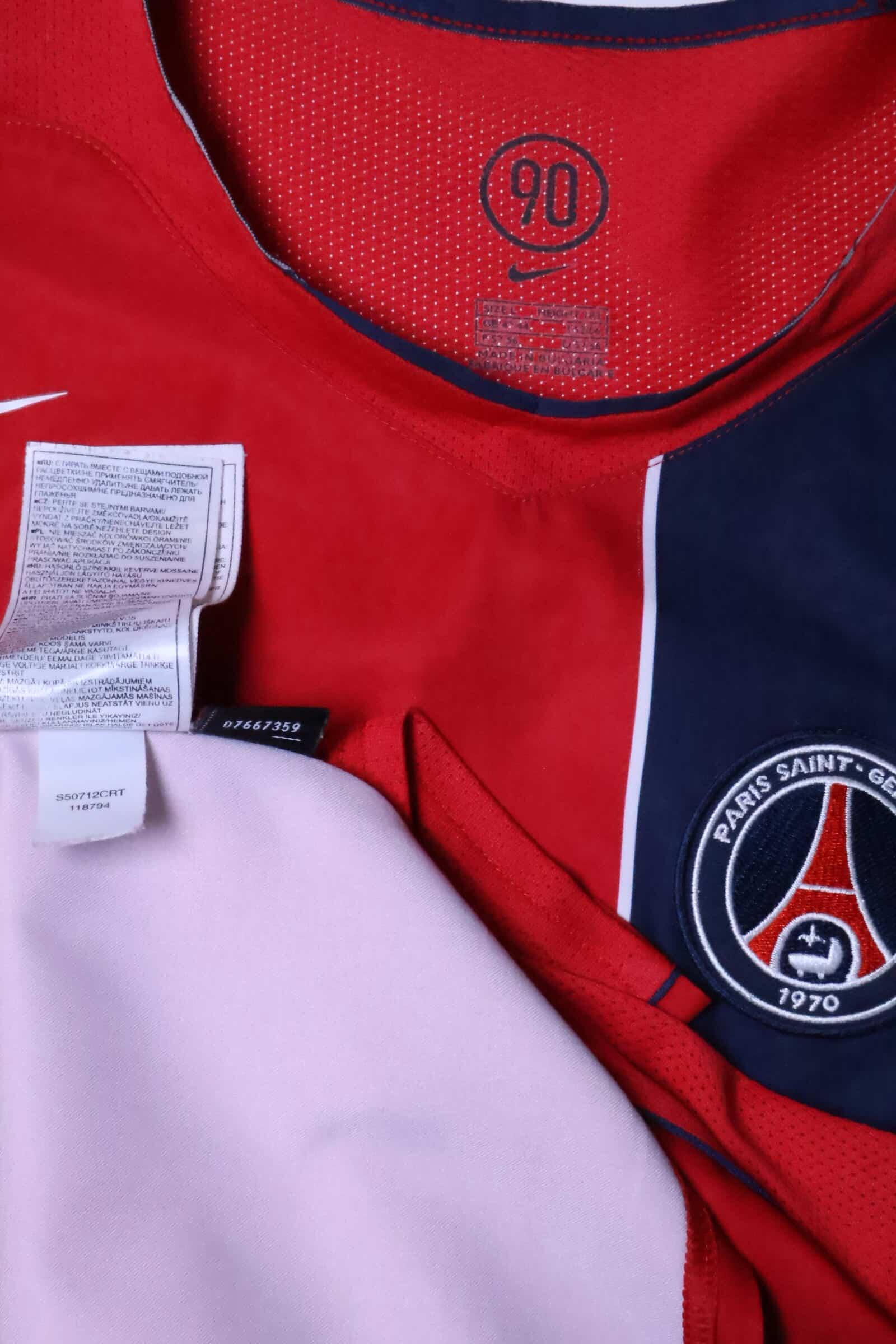 Paris Saint-Germain F.C 2004/05 Away Shirt - L Authenic Original Football Shirt