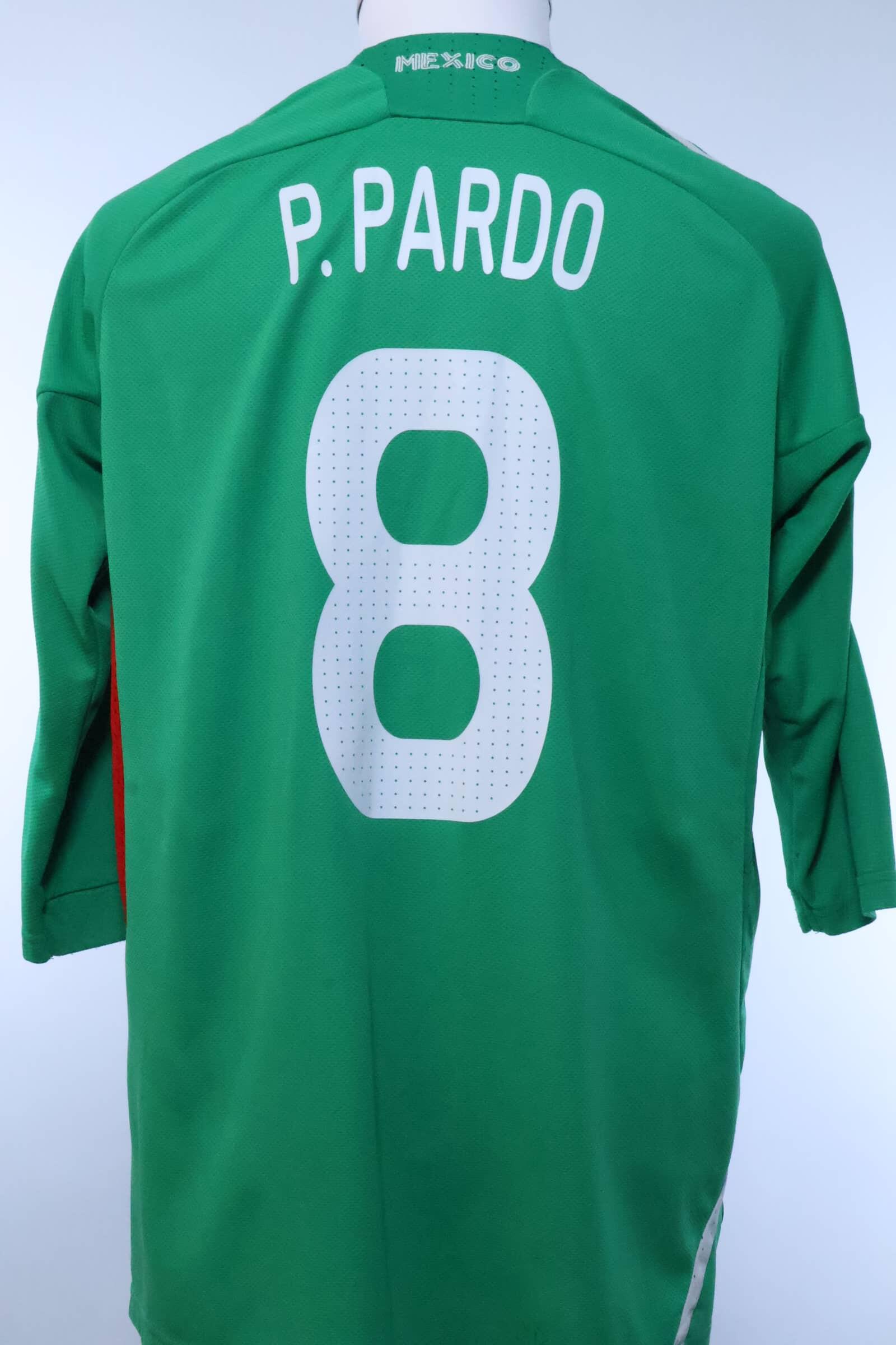 Mexico 2008/09 P. Pardo #8 Home Shirt - L- BACK