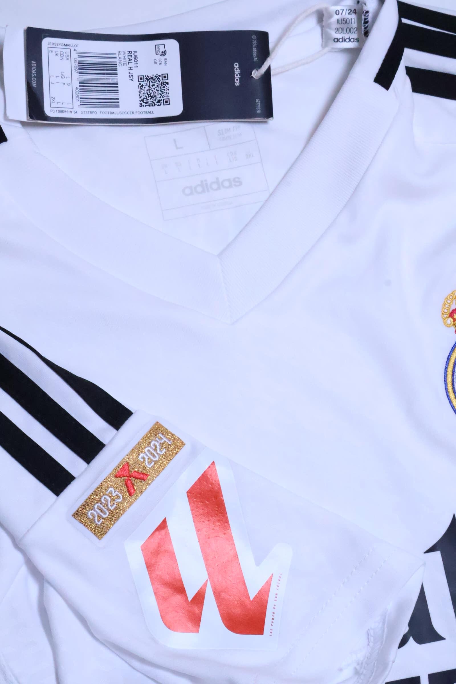 Real Madrid 2024/25 Mbappé #9 Home Shirt - L- TAGS