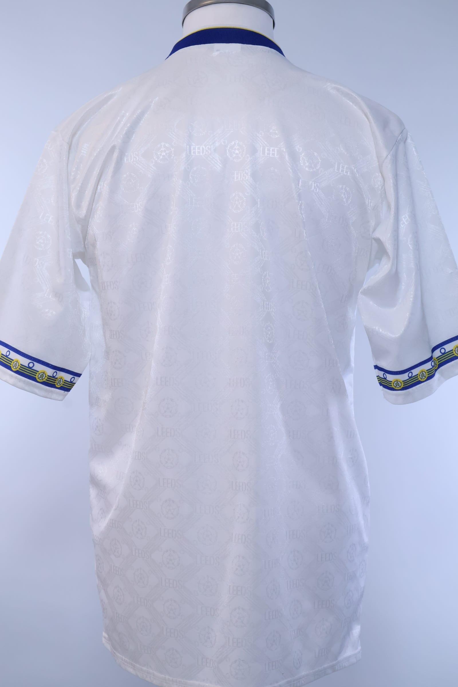 Leeds United 1992/93 Home Shirt - L- BACK