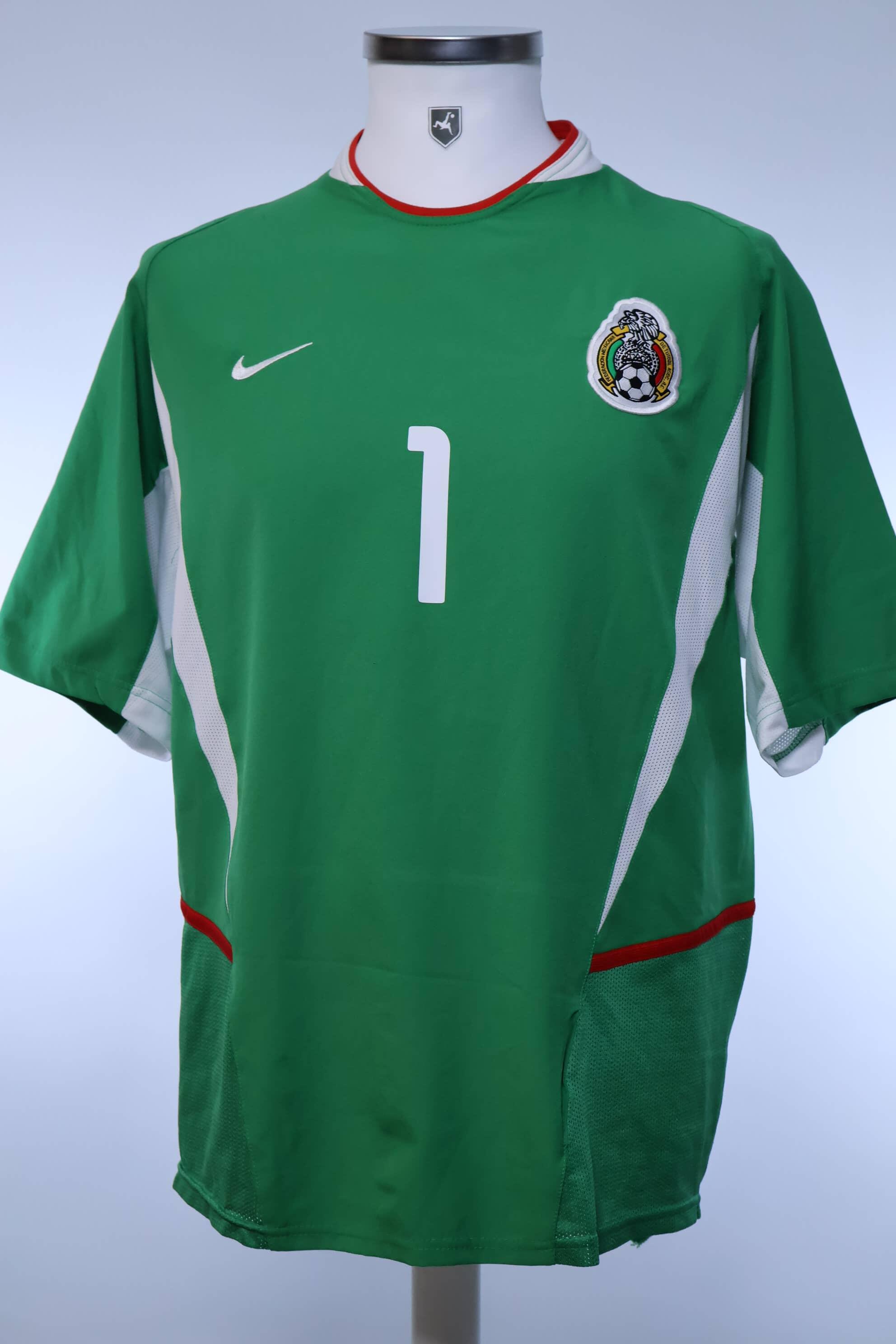 Mexico 2003/04 J. Campos #1 Home Shirt - M- FRONT