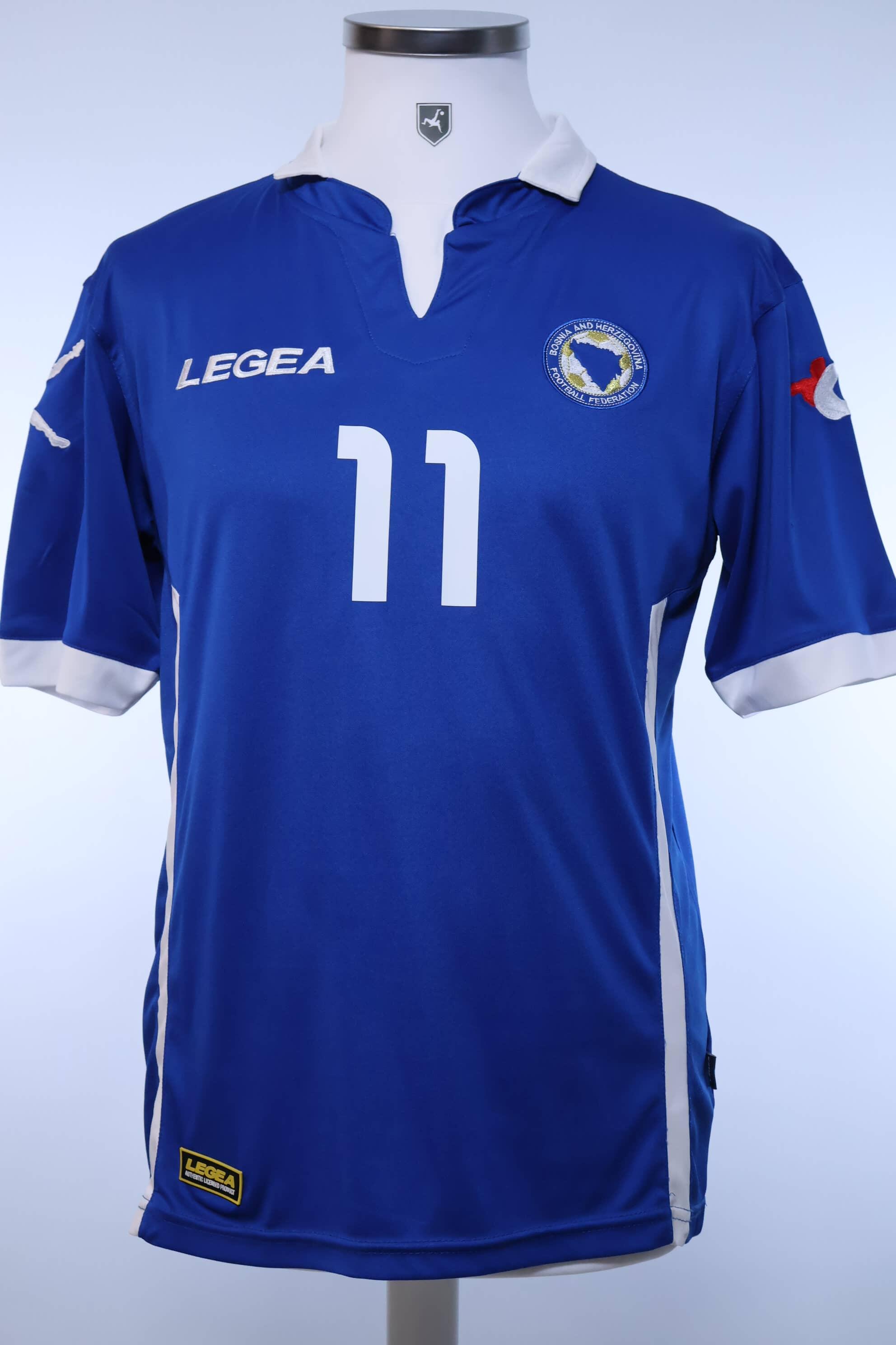 Bosnia And Herzegovina Džeko #11 2014/15 Home Shirt - M Authentic Original Football Shirt