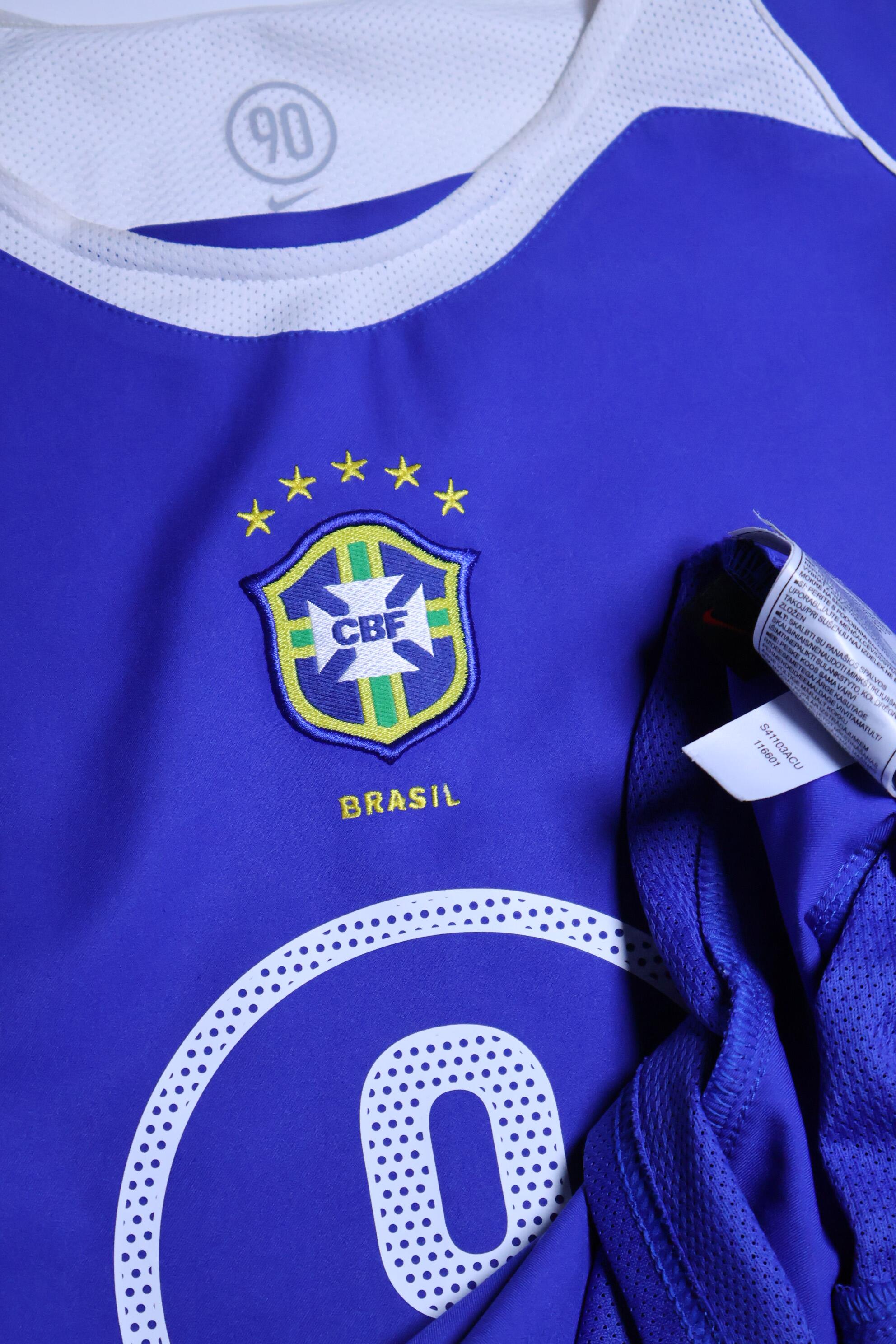 Brazil Ronaldo #9 2006/08 Home Shirt - M- TAGS