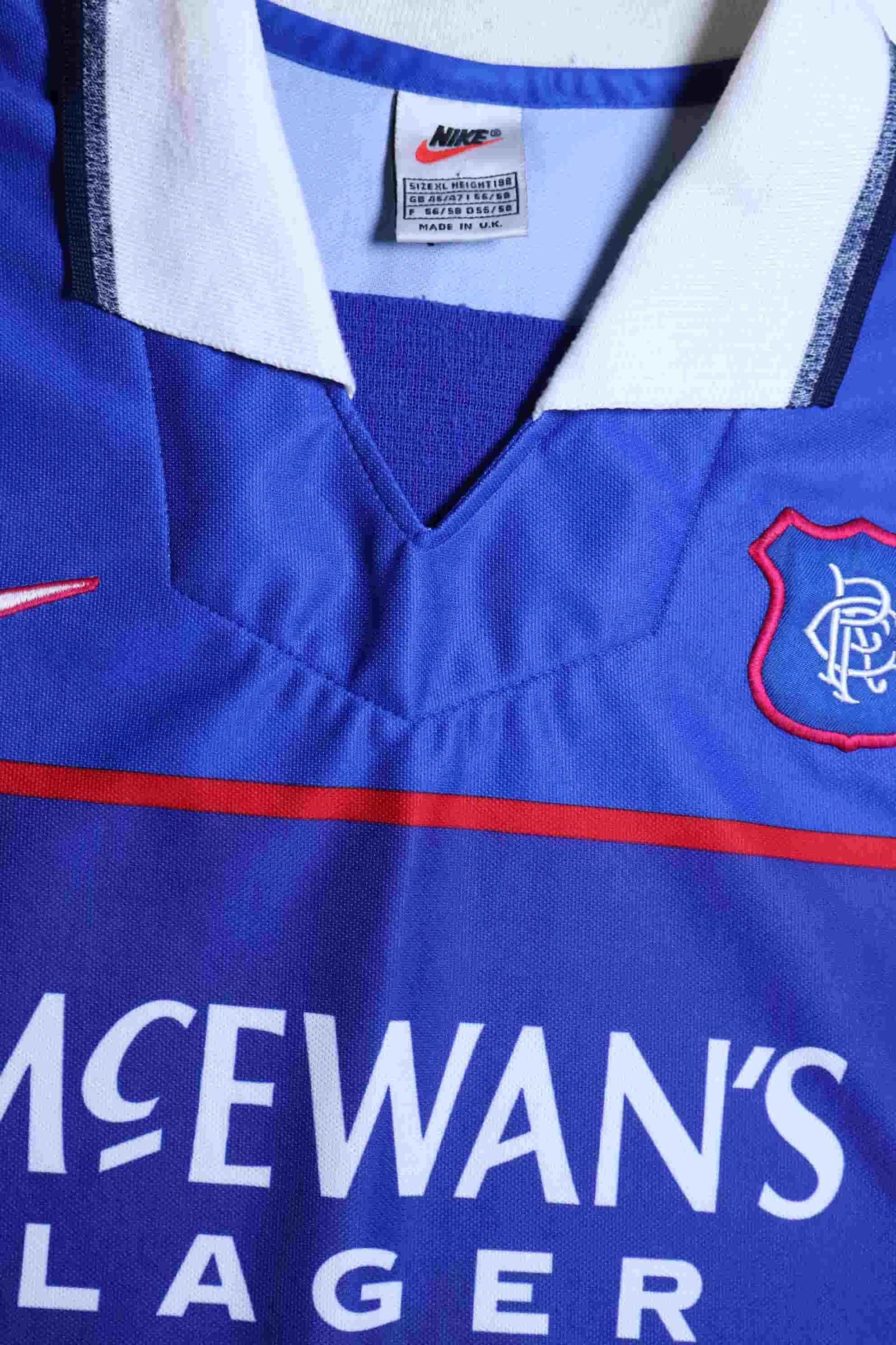 Rangers Fc 1997/99 Home Shirt - XL- TAGS