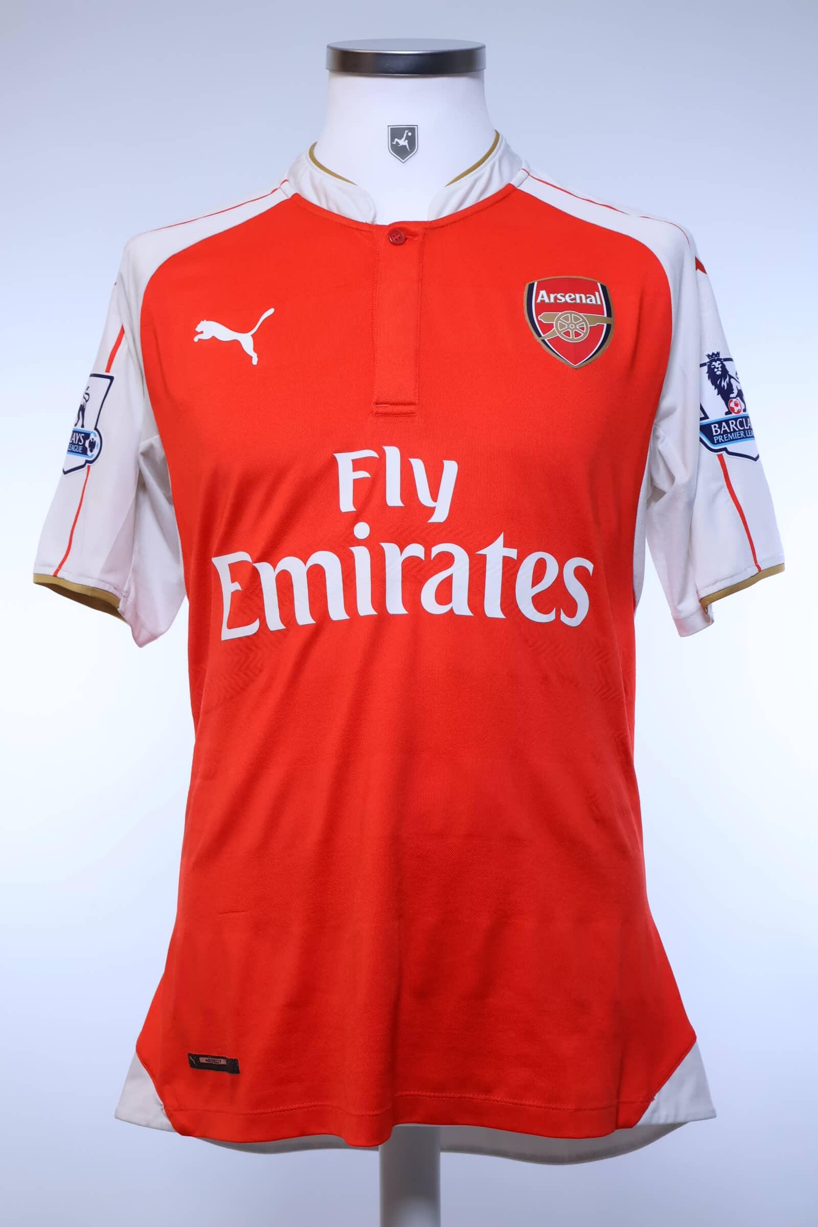 Arsenal Arteta #8 2015/16 Home Shirt - XL- BACK