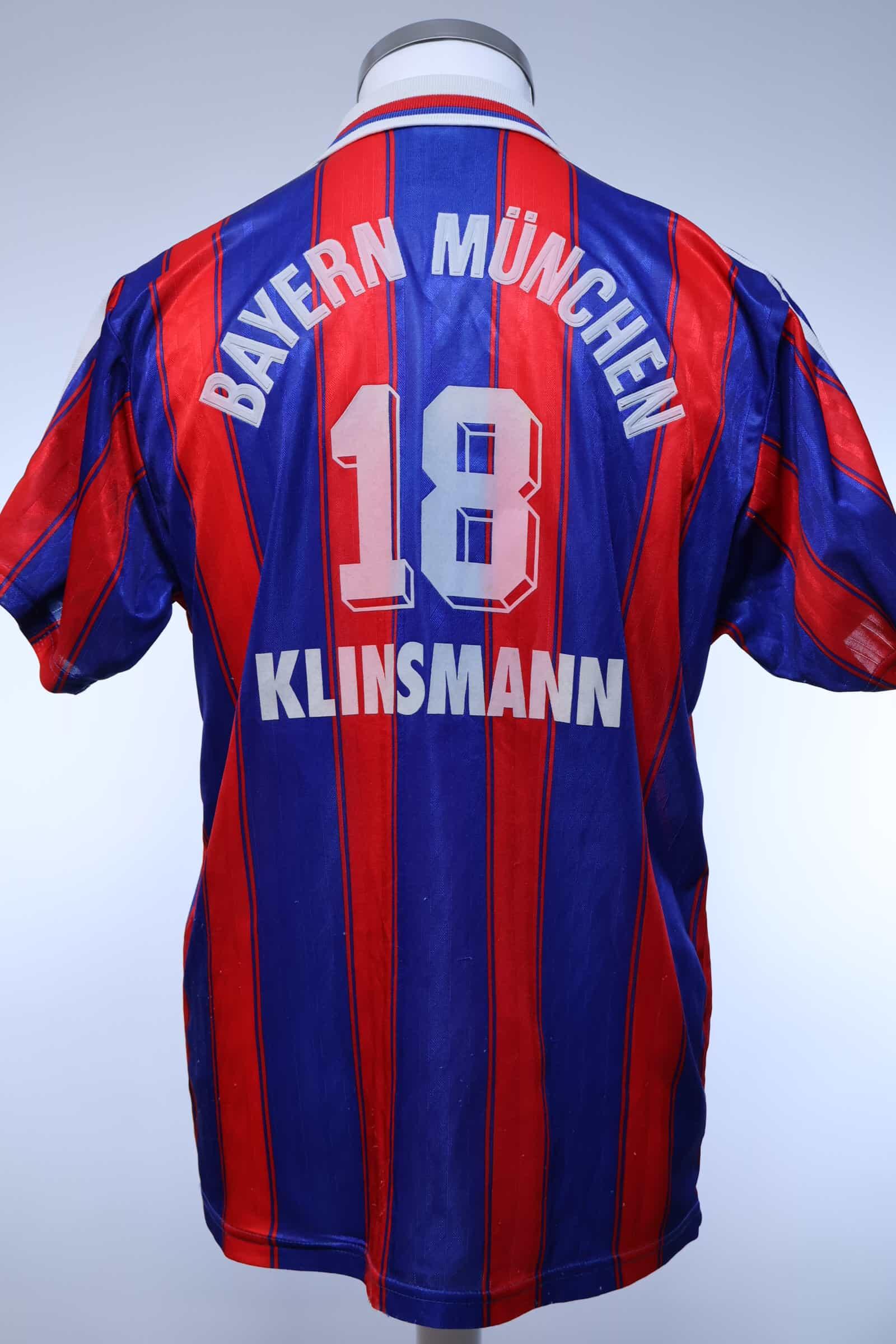 Bayern Munich Klinsmann #18 1995/97 Home Shirt - S- FRONT