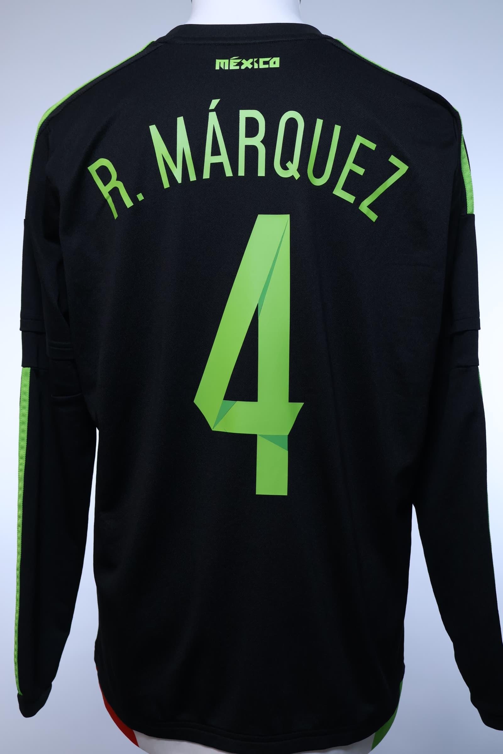 Mexico R. Marquez #4 2015/16 Home Shirt - L- BACK