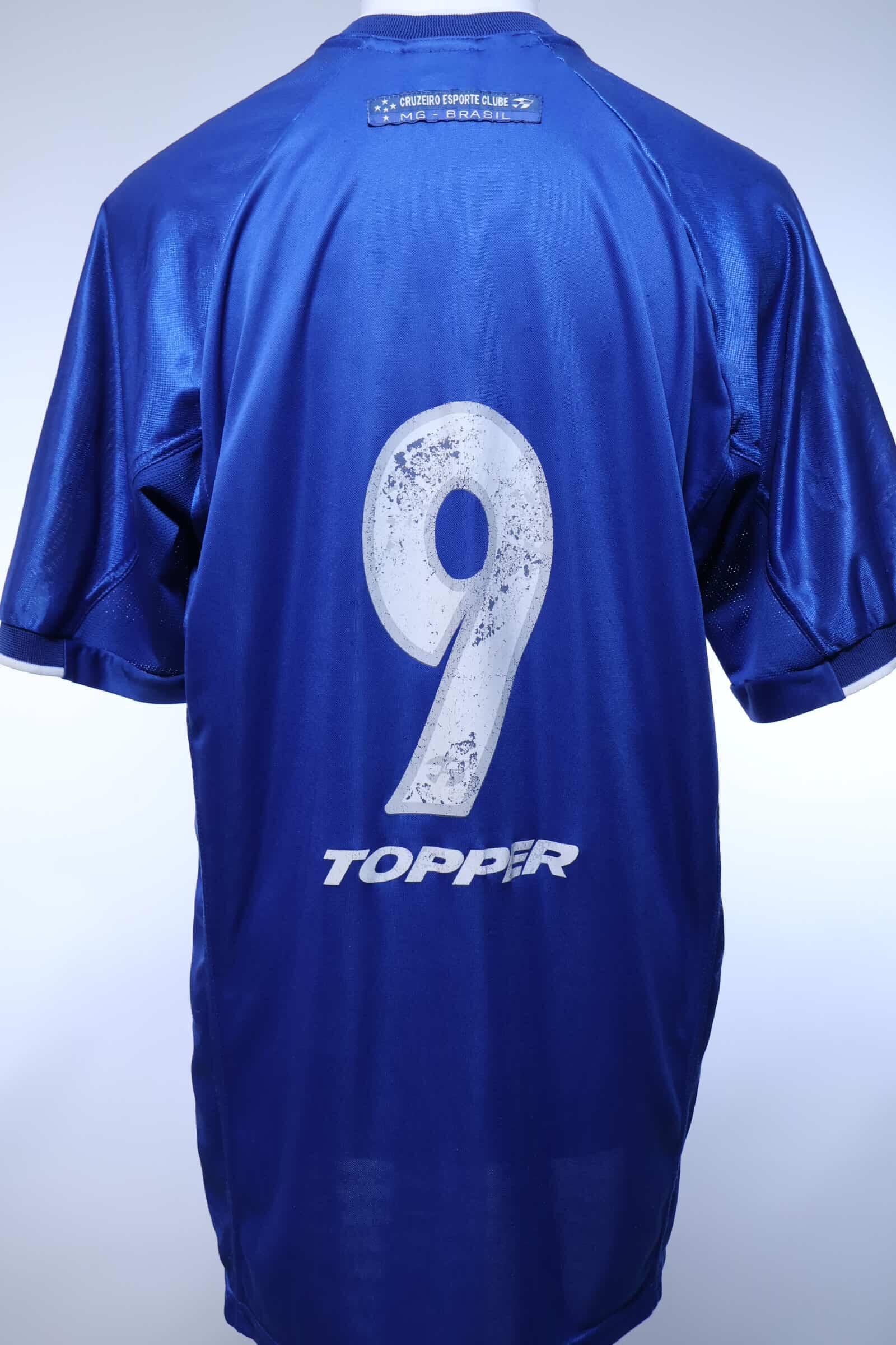 Cruzeiro Esporte Clube #9 1999/00 Home Shirt - L- BACK