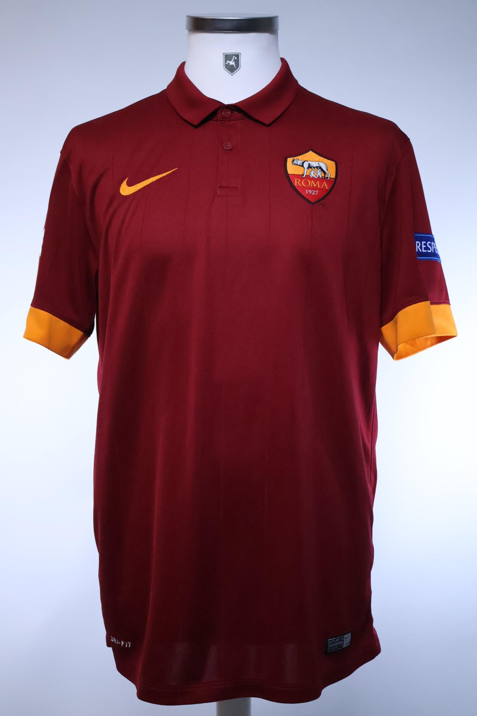 As Roma Totti #10 2014/15 Home Shirt - L- BACK