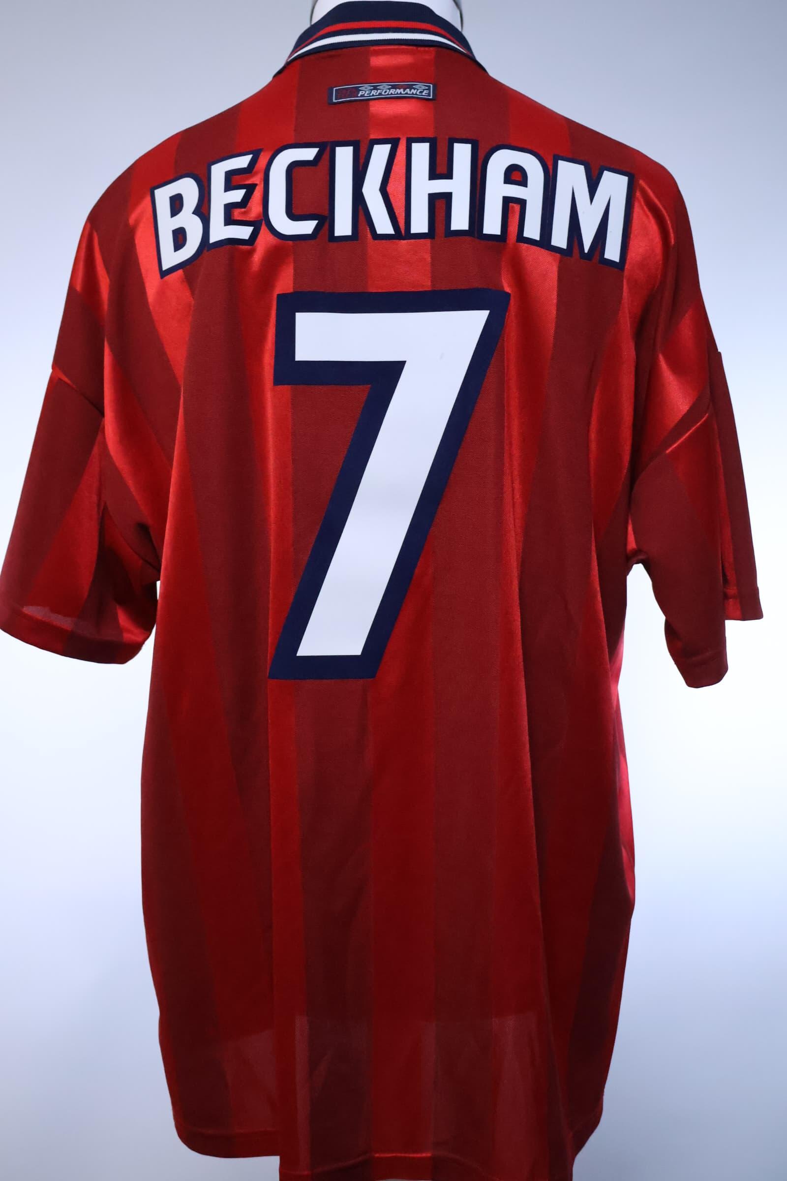 England Beckham #7 1988/ Away Shirt - XL- BACK