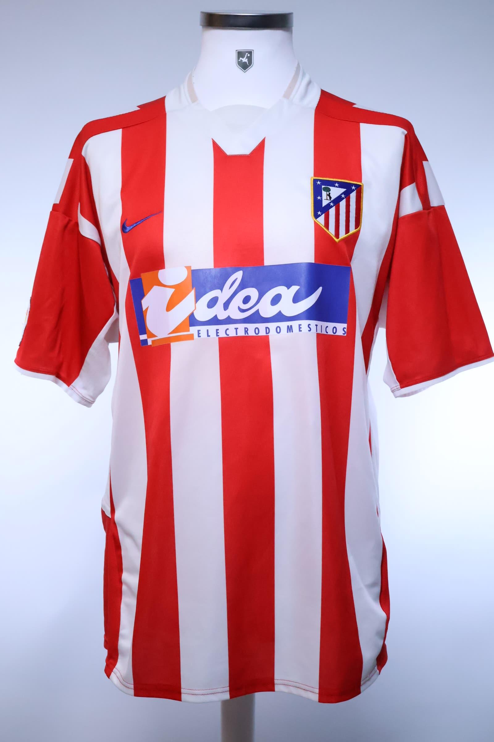 Atlético De Madrid Torres #9 2002/03 Home Shirt - L- BACK