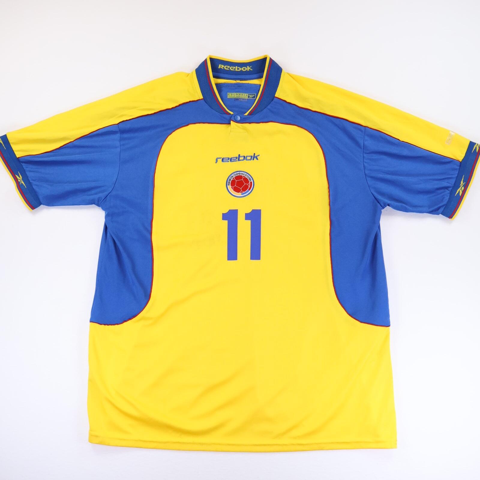 Colombia Asprilla #11 2001/03 Home Shirt - XL- FRONT