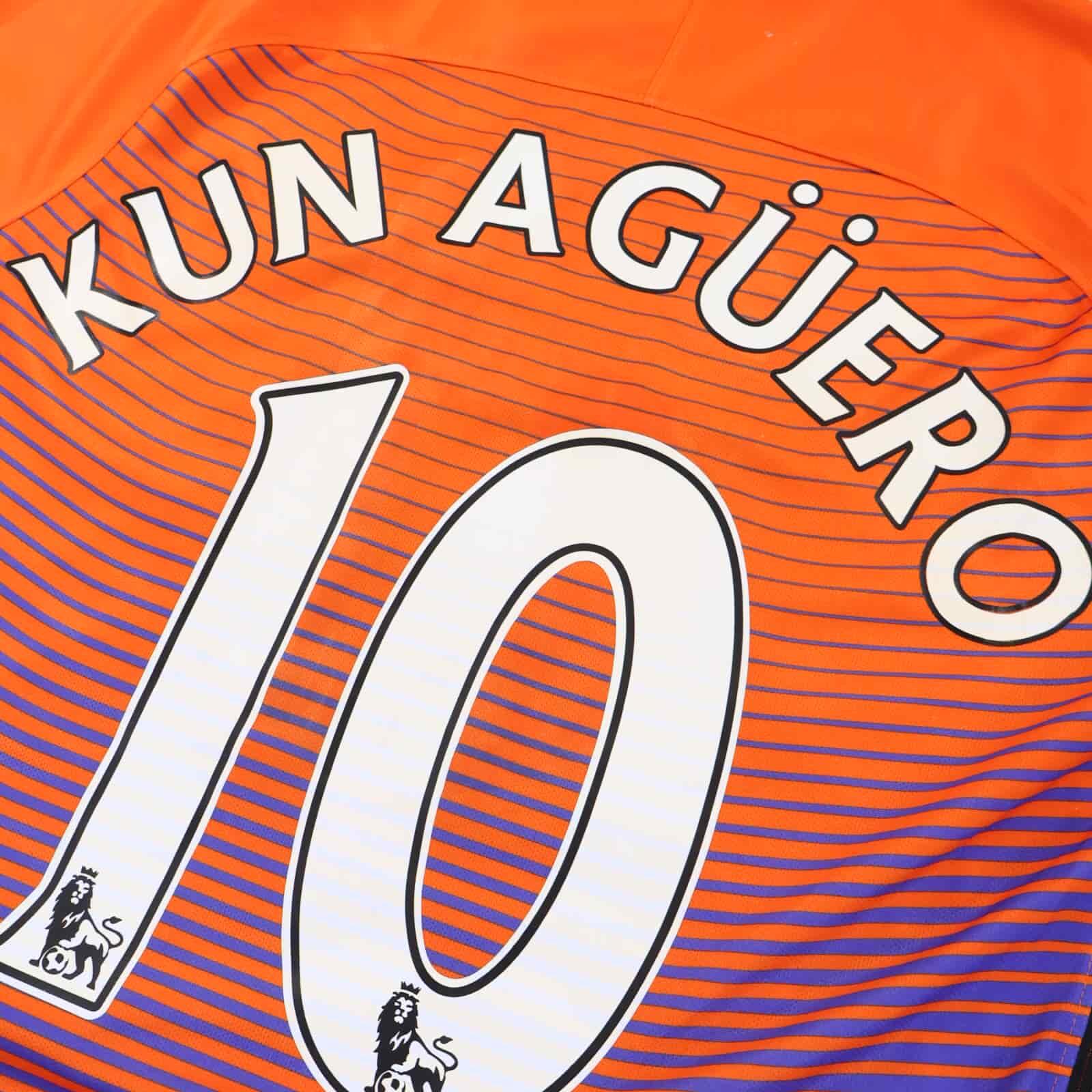 Manchester City Kun Aügero #10 2016/17 Third Shirt - M