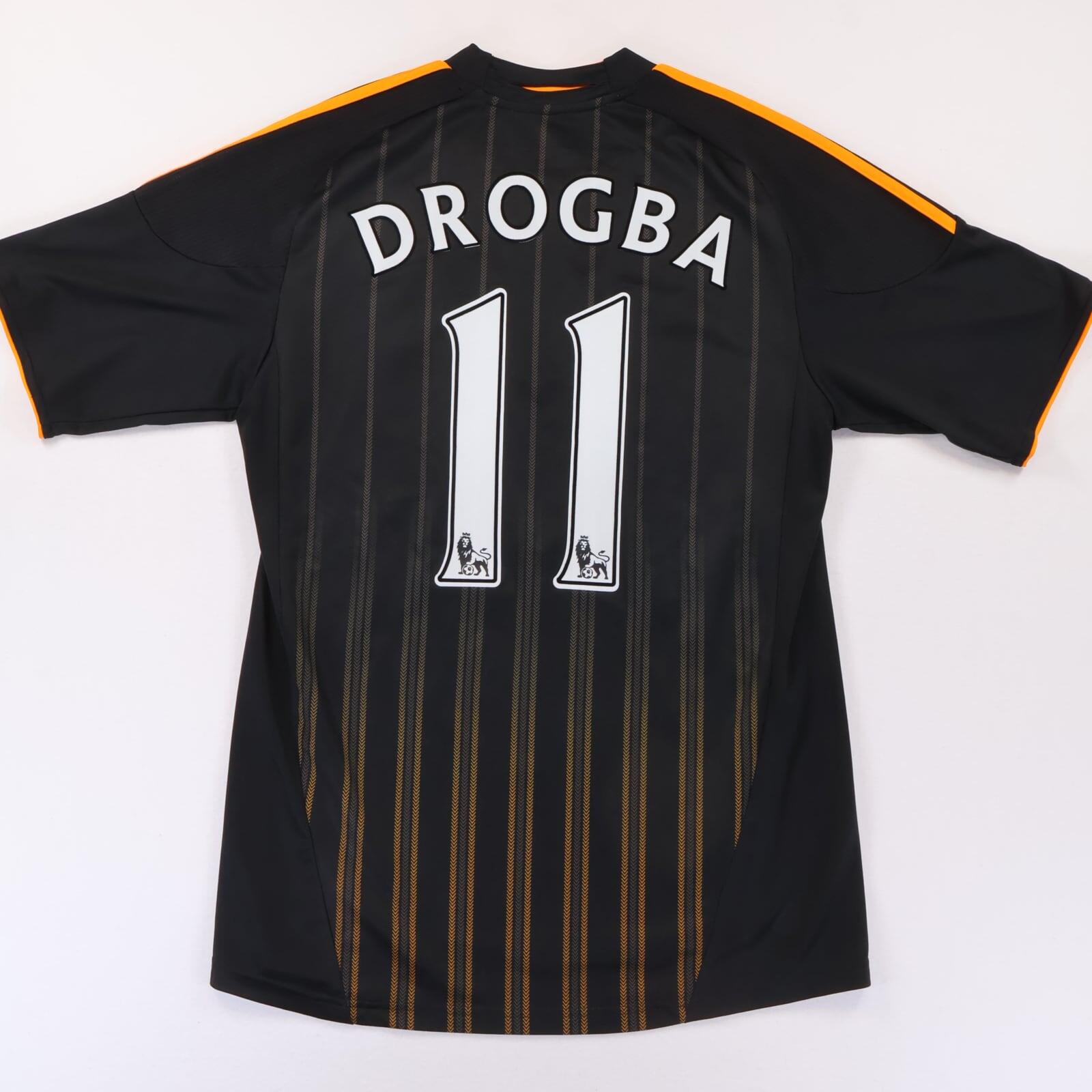 Chelsea Drogba #11 2010/11 Away Shirt - L- TAGS