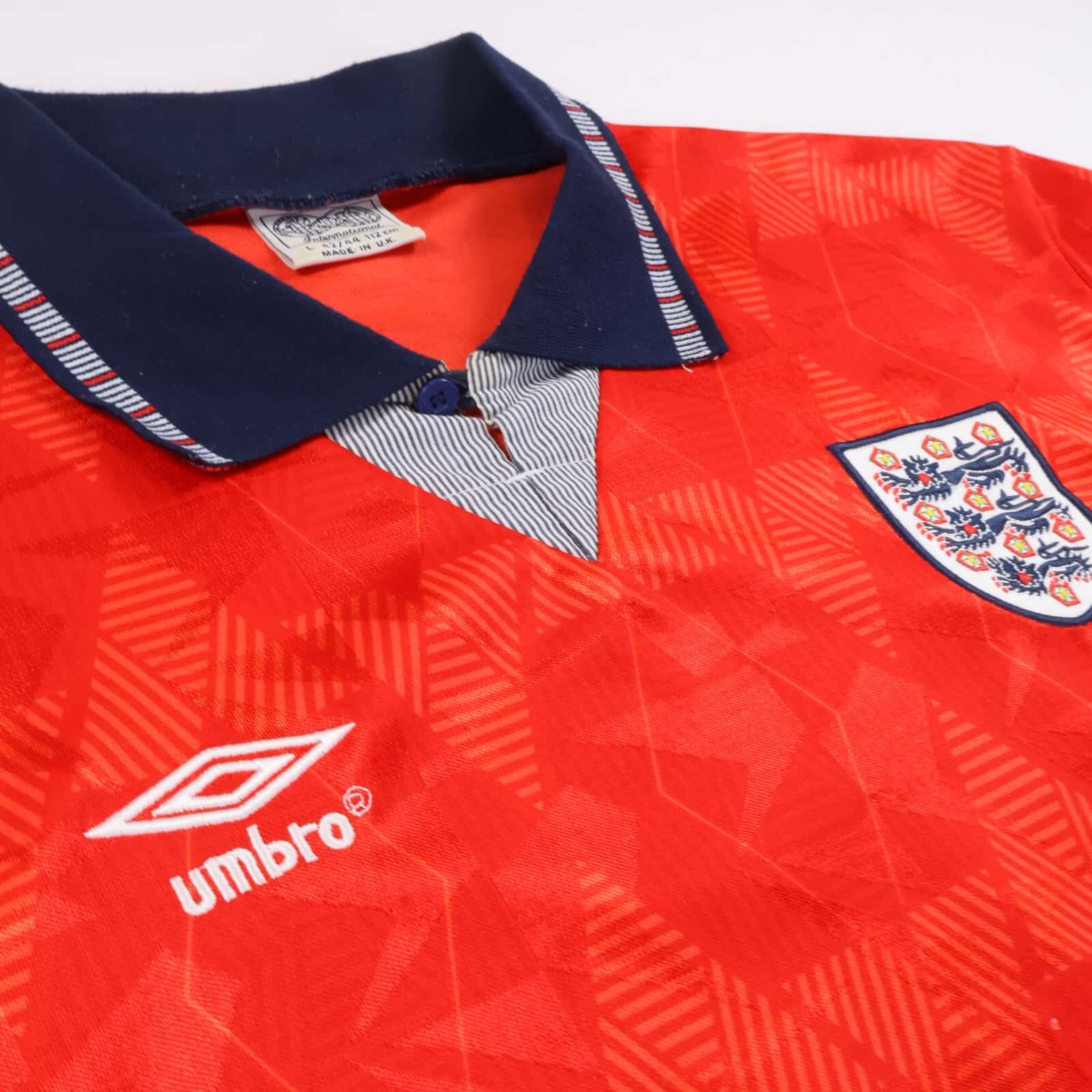 England 1990/93 Away Shirt - Player Issue - L- FRONT