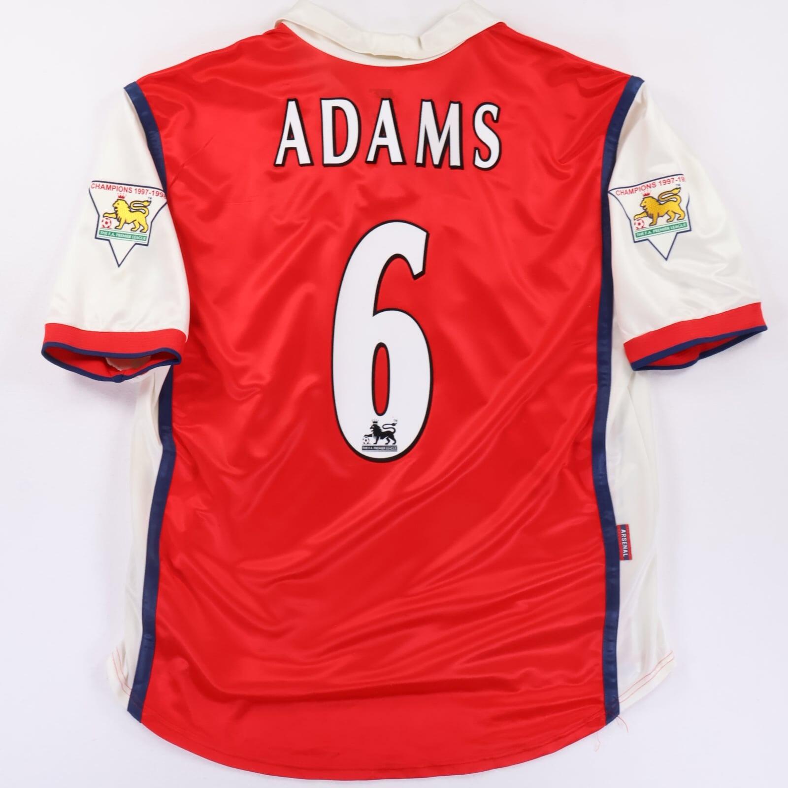 Arsenal Adams #6 1998/99 Home Shirt - L