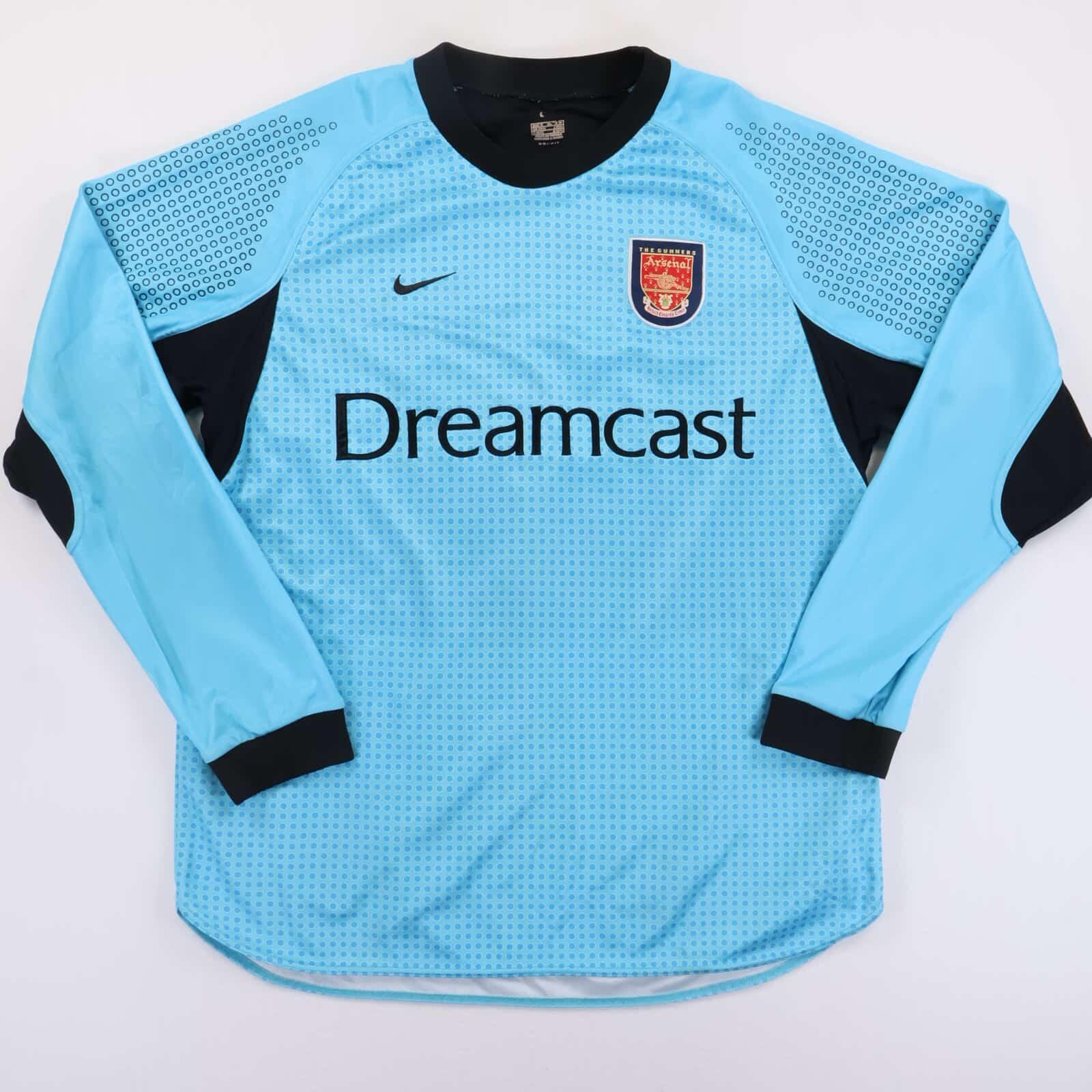 Arsenal Seaman #1 2000/01 Goalkeeper Shirt - M- BACK