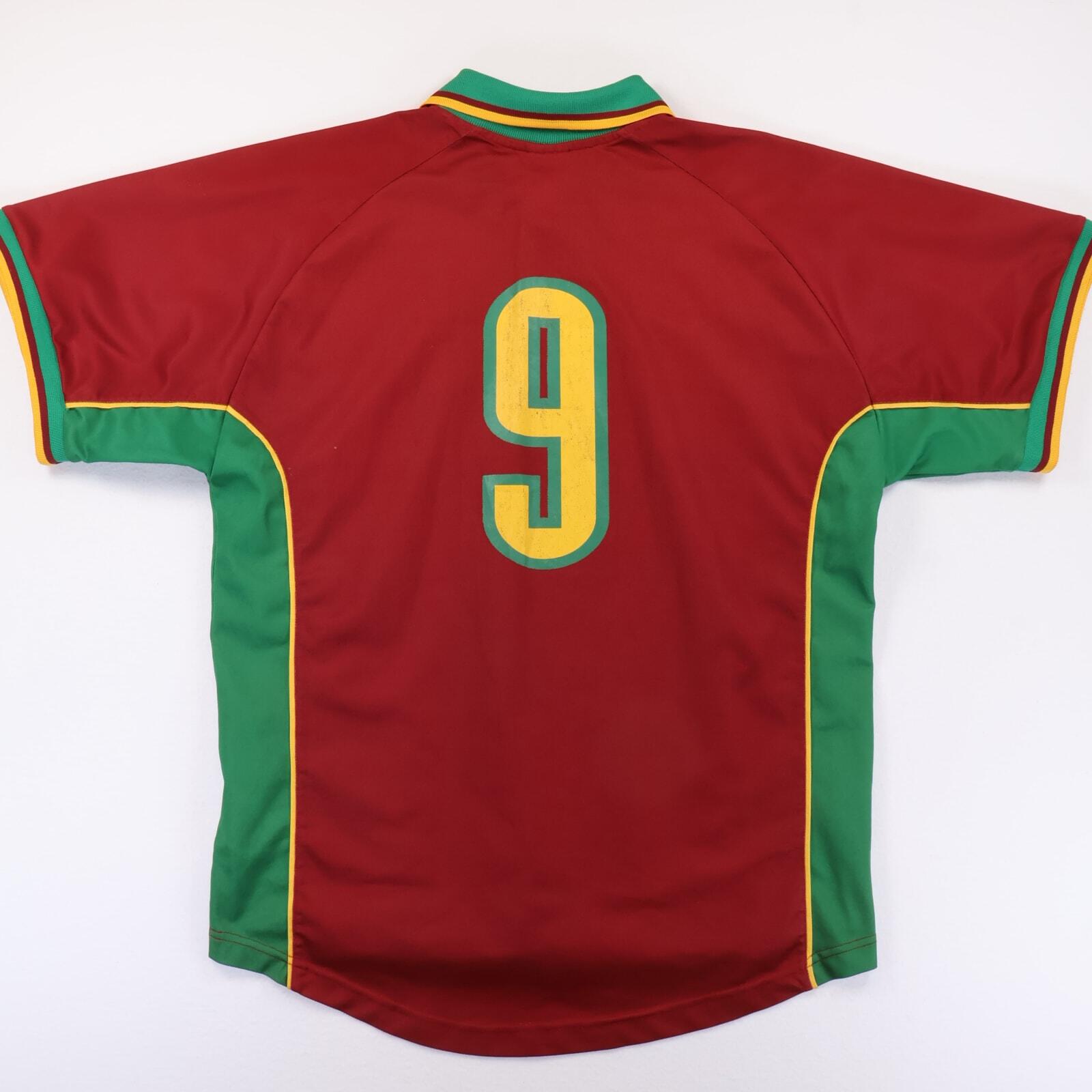 Portugal #9 1997/98 Home Shirt - Match Issue - L- BACK