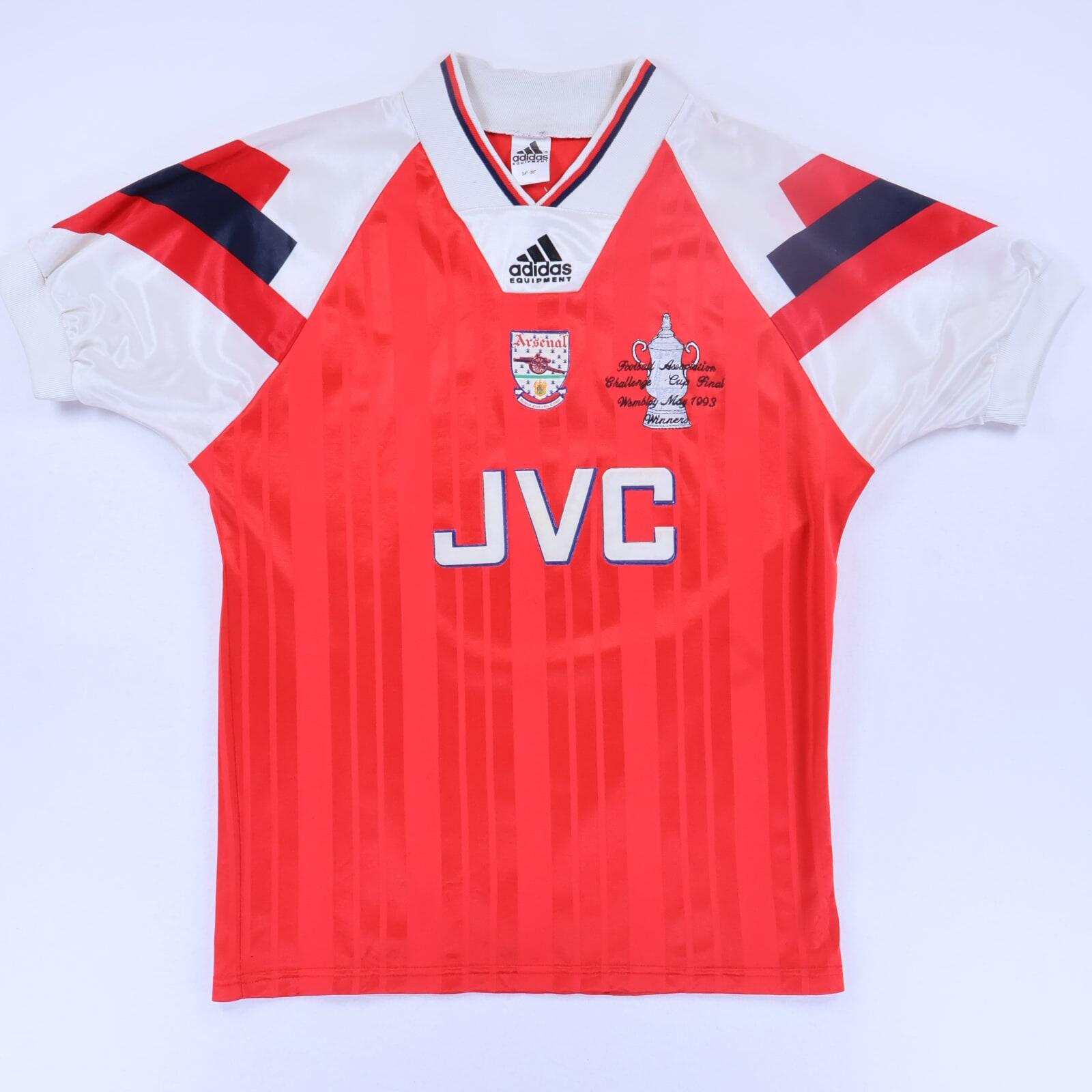 Arsenal Wright #8 1992/93 Home Shirt - M- BACK