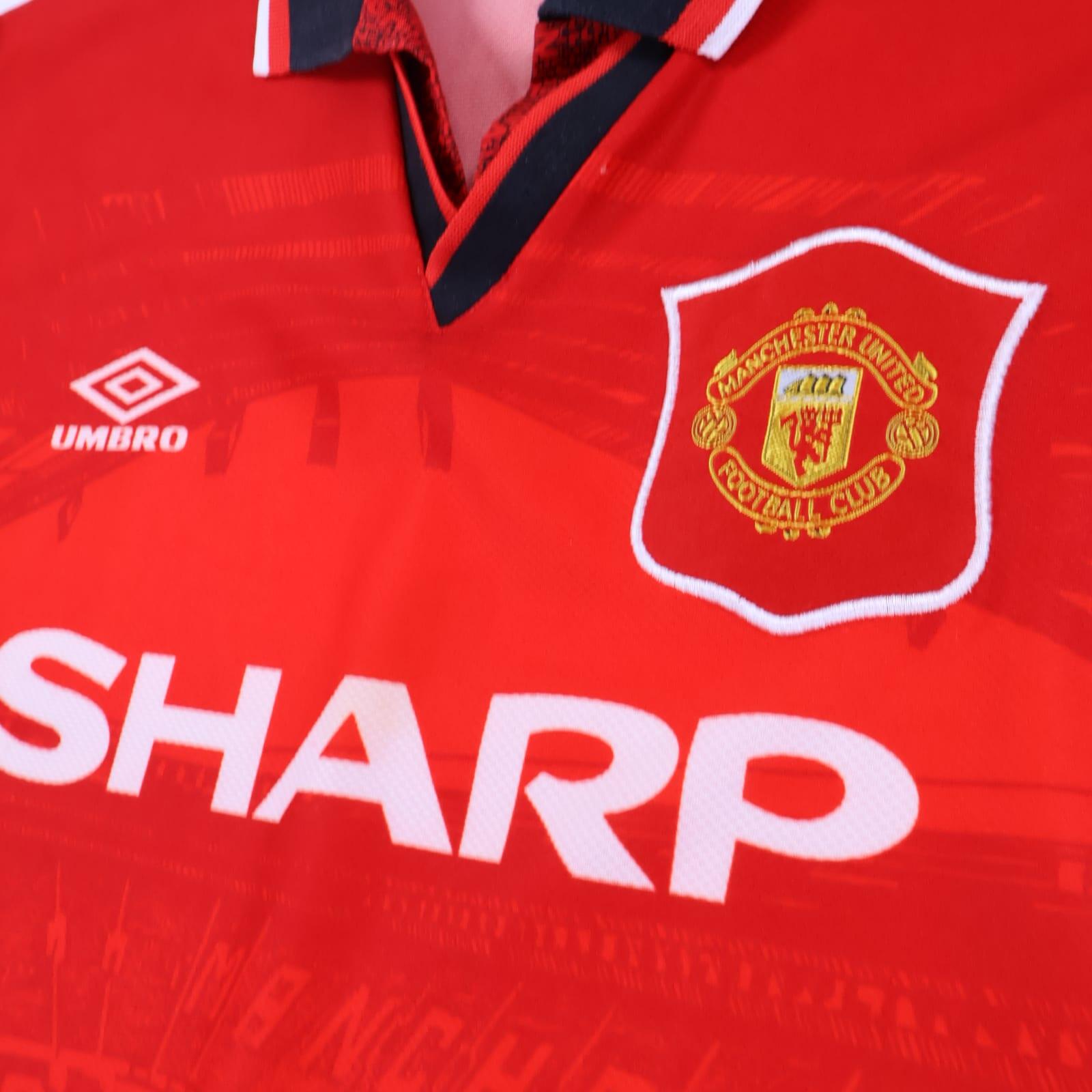 Manchester United Kanchelskis #14 1994/96 Home Shirt - XL