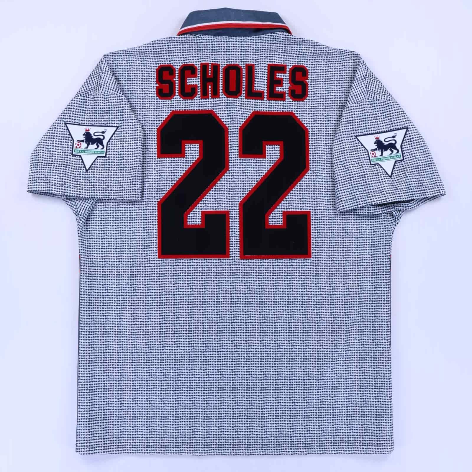 Manchester United Scholes #22 1995/96 Away Shirt - M- FRONT