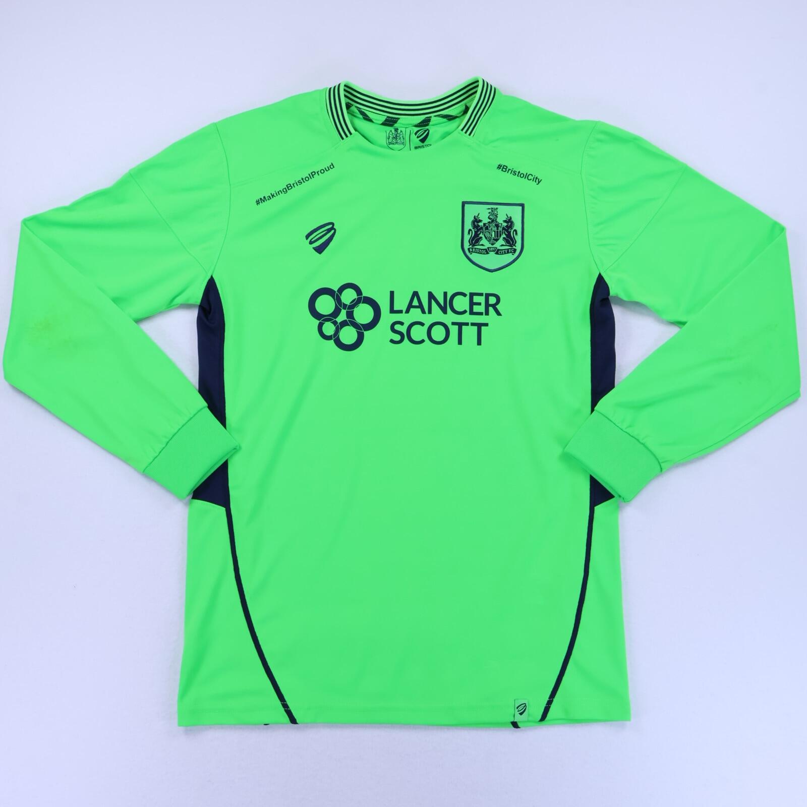 Bristol City F.C 2017/18 Goalkeeper Shirt - S- FRONT