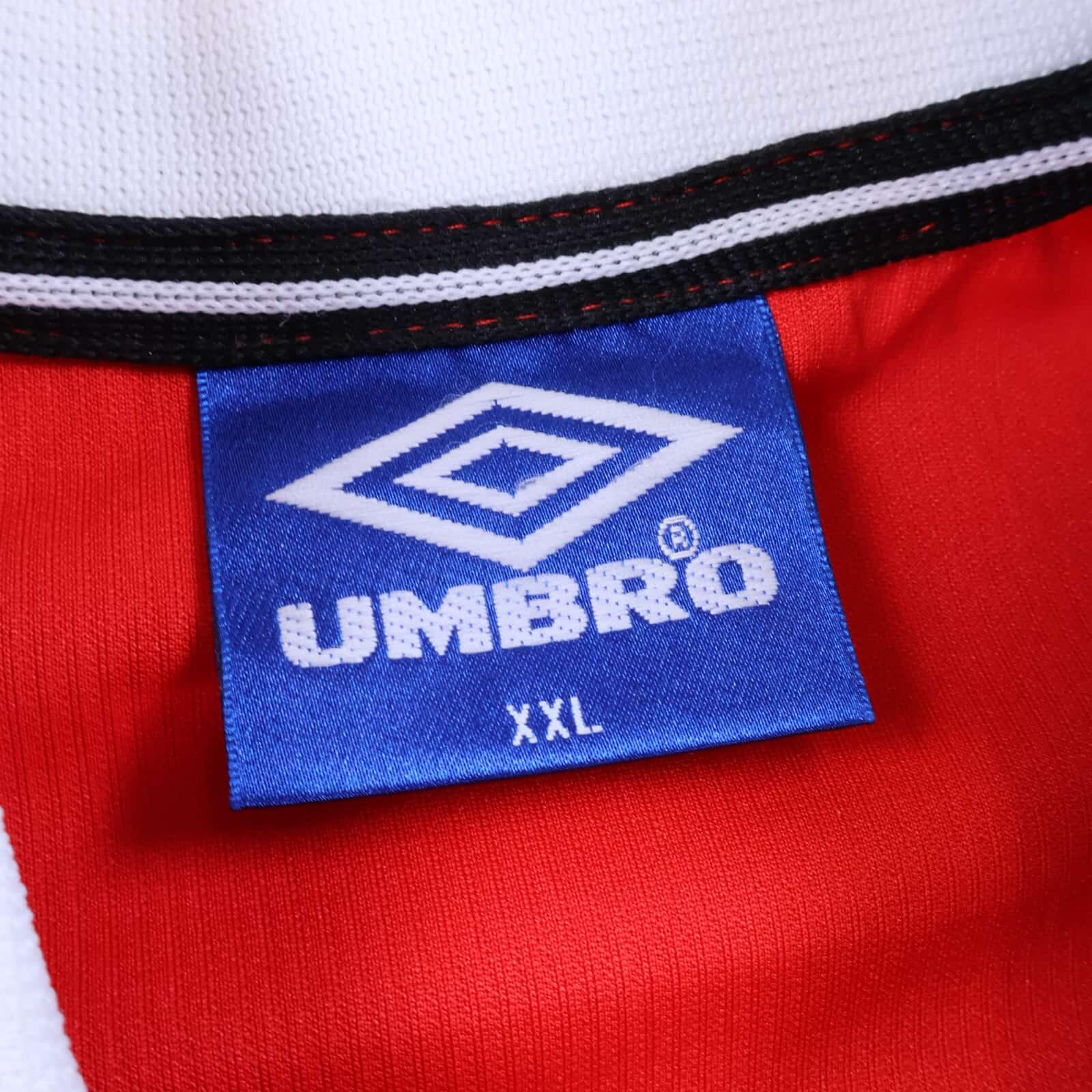 Manchester United Stam #6 1998/99 Home Shirt - XXL- TAGS