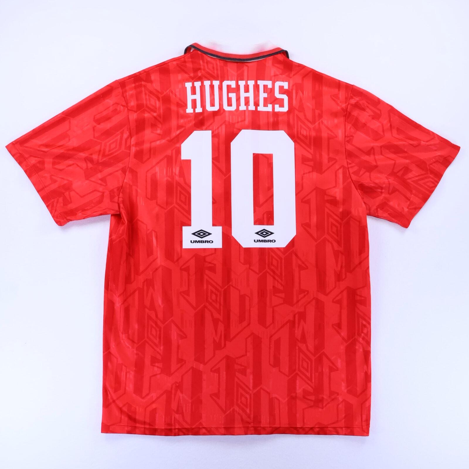 Manchester United Hughes #10 1992/94 Home Shirt - XL- FRONT
