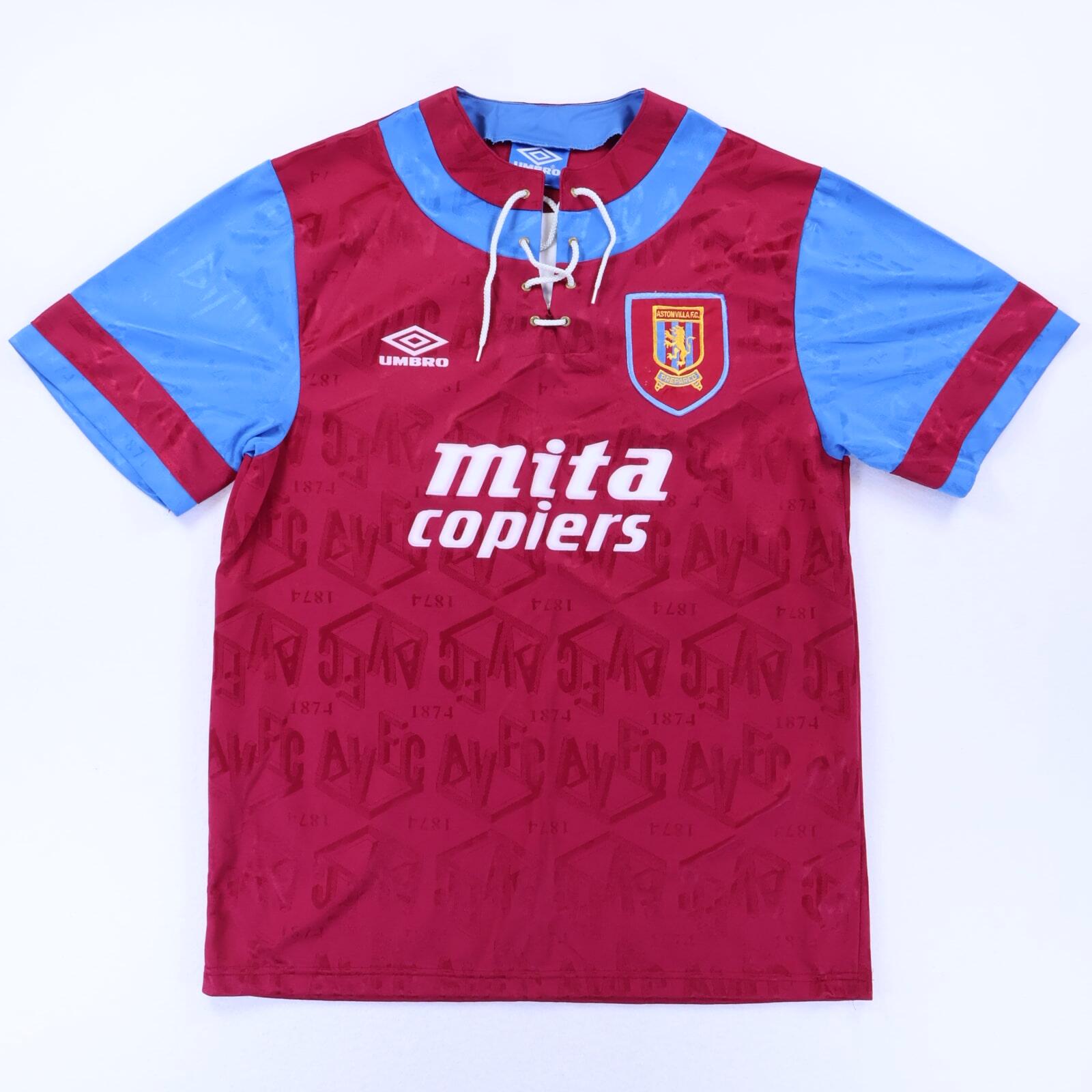 Aston Villa 1992/93 Home Shirt - L- FRONT