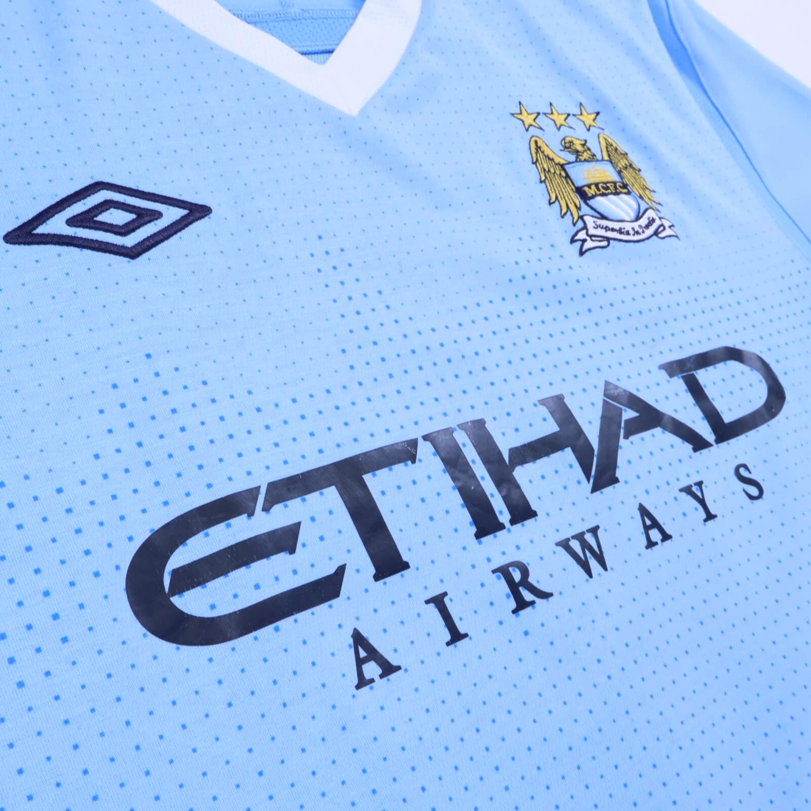 Manchester City Kun Aguero #16 2011/12 Home Shirt - L