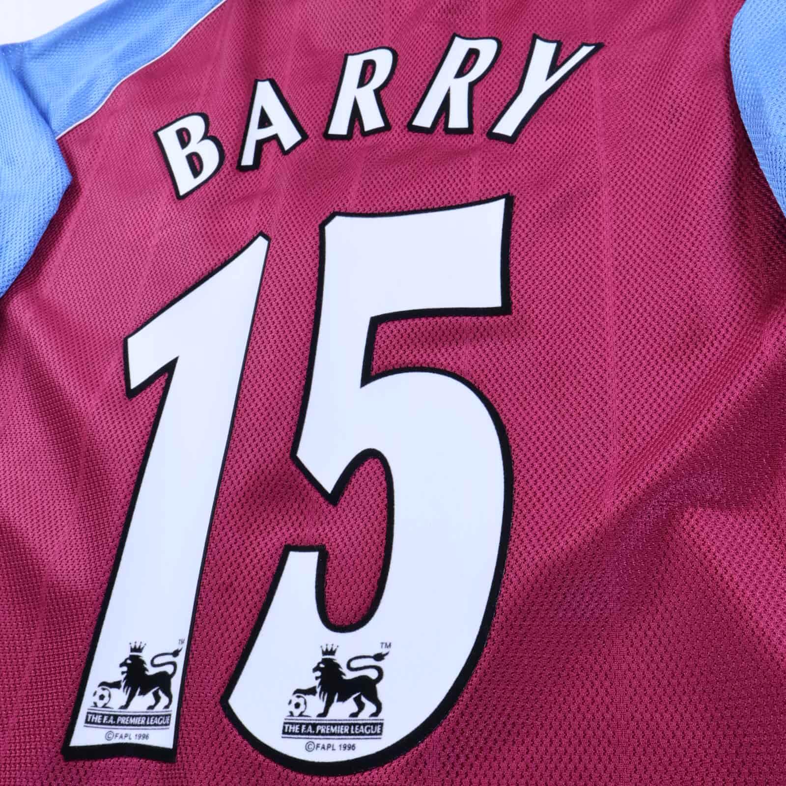 Aston Villa Barry #15 1998/99 Home Shirt - XL