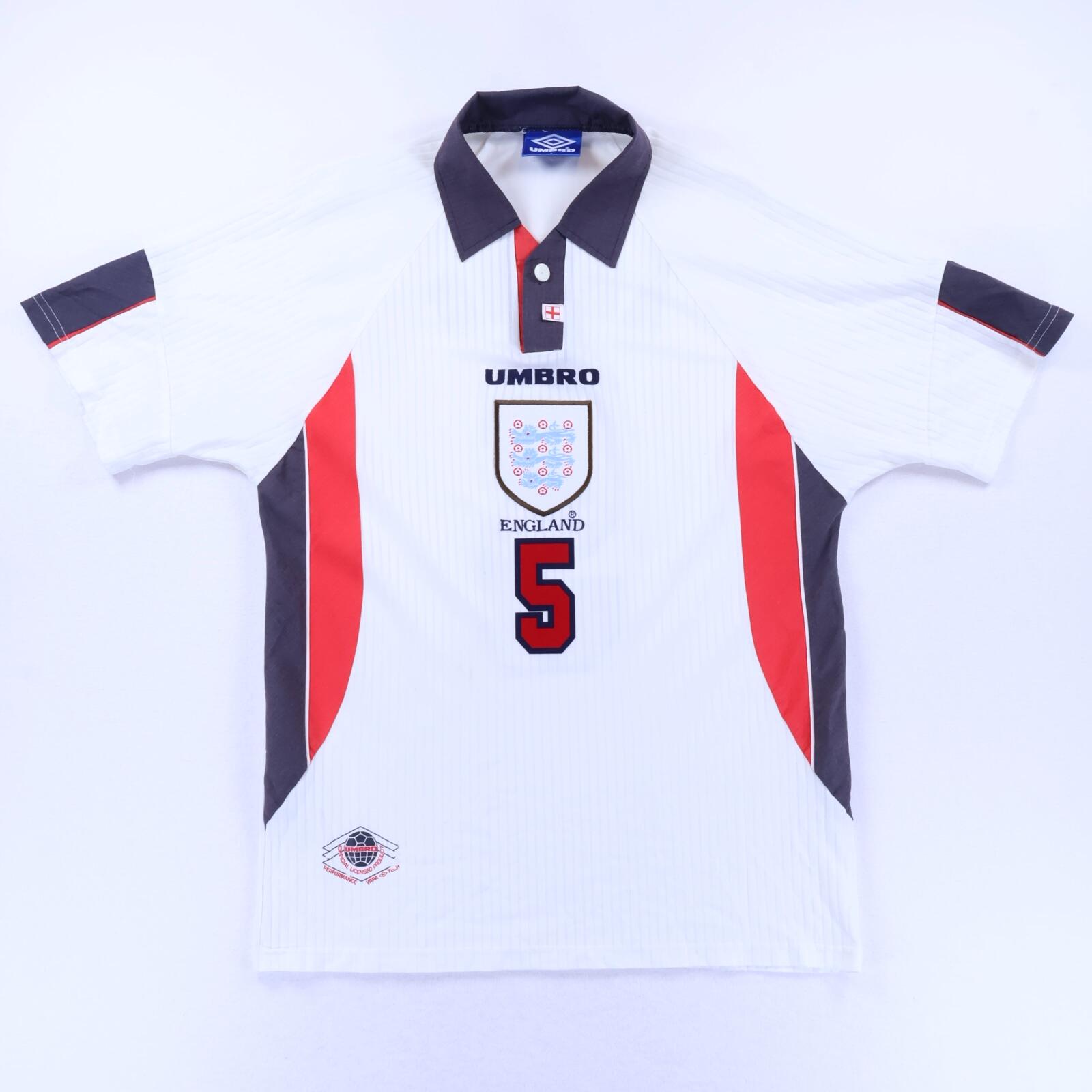 England Adams #5 1997/99 Home Shirt - L- BACK