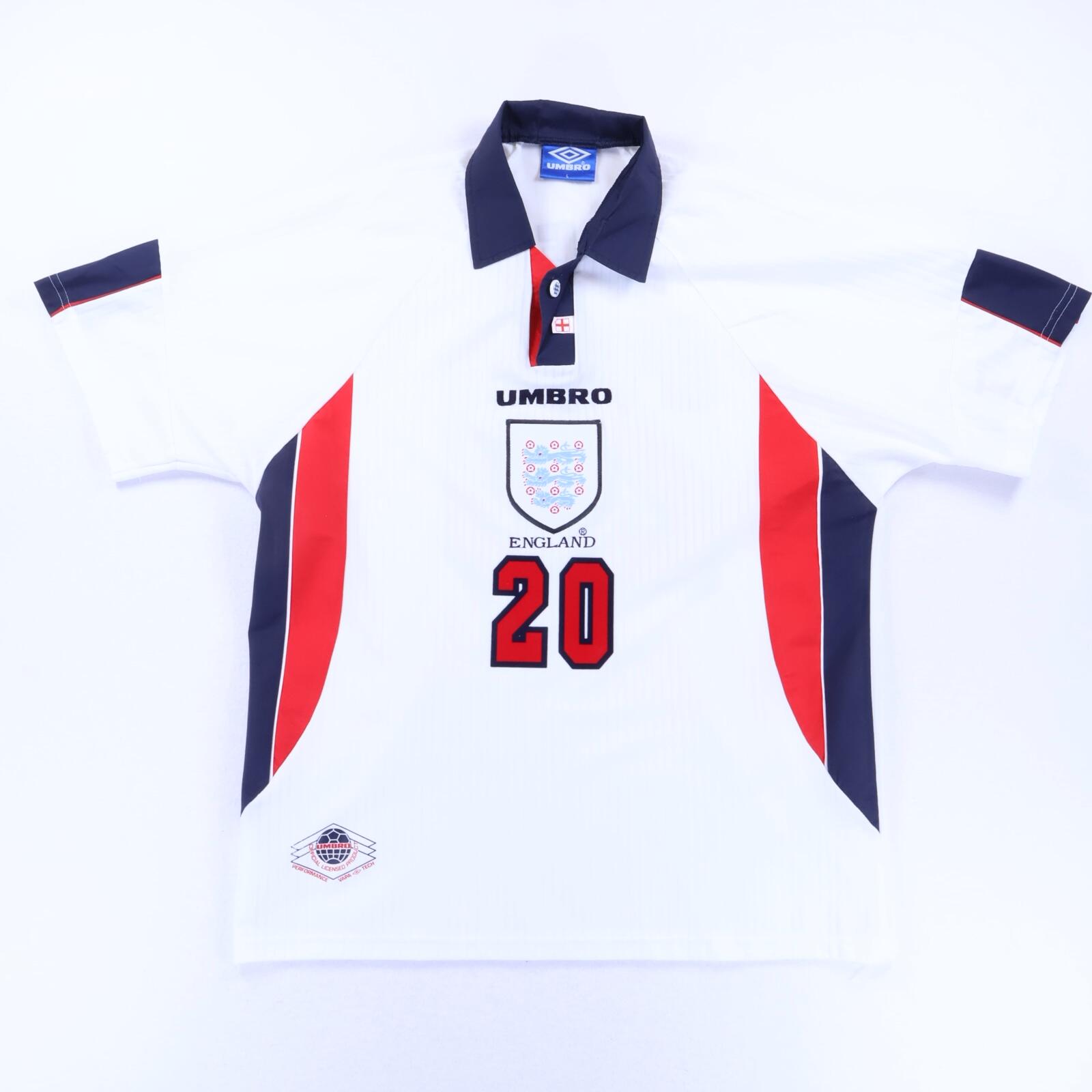 England Owen #20 1997/99 Home Shirt - L- BACK