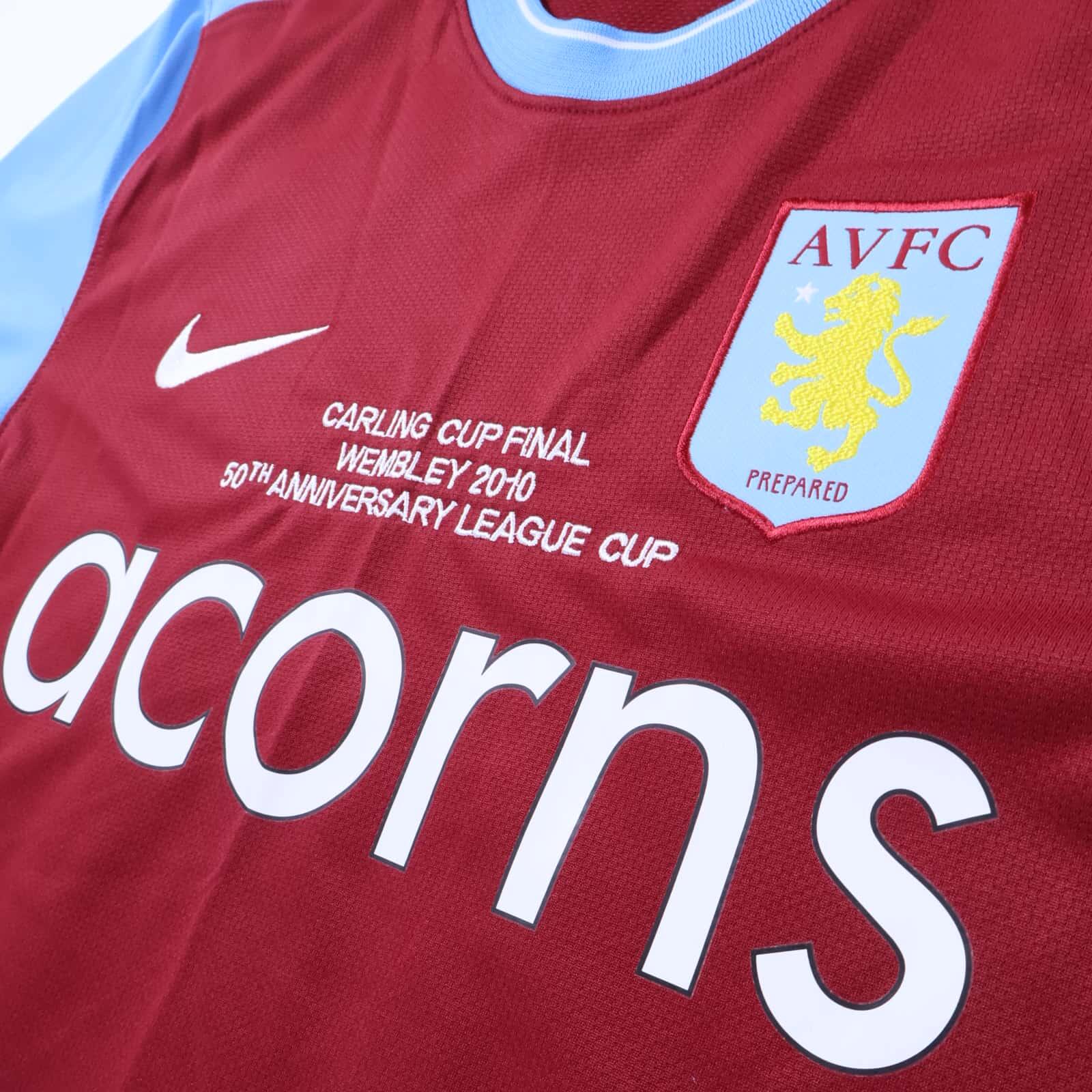 Aston Villa Heskey #18 2009/10 Home Shirt - L