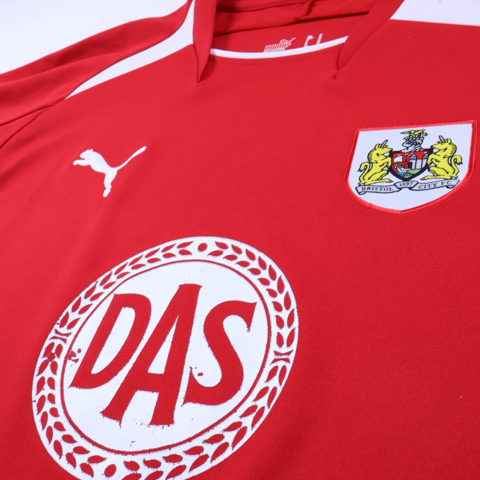 Bristol City F.C 2008/09 Home Shirt - M- BACK
