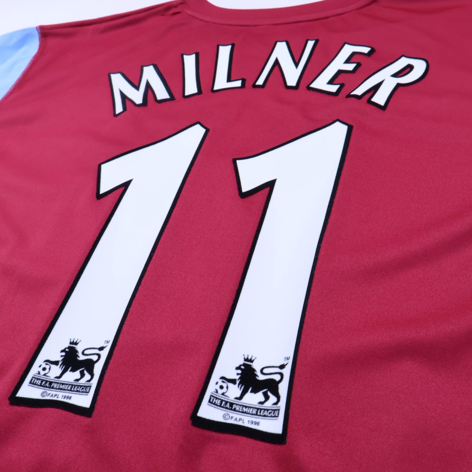 Aston Villa Milner #11 2005/06 Home Shirt - L- TAGS