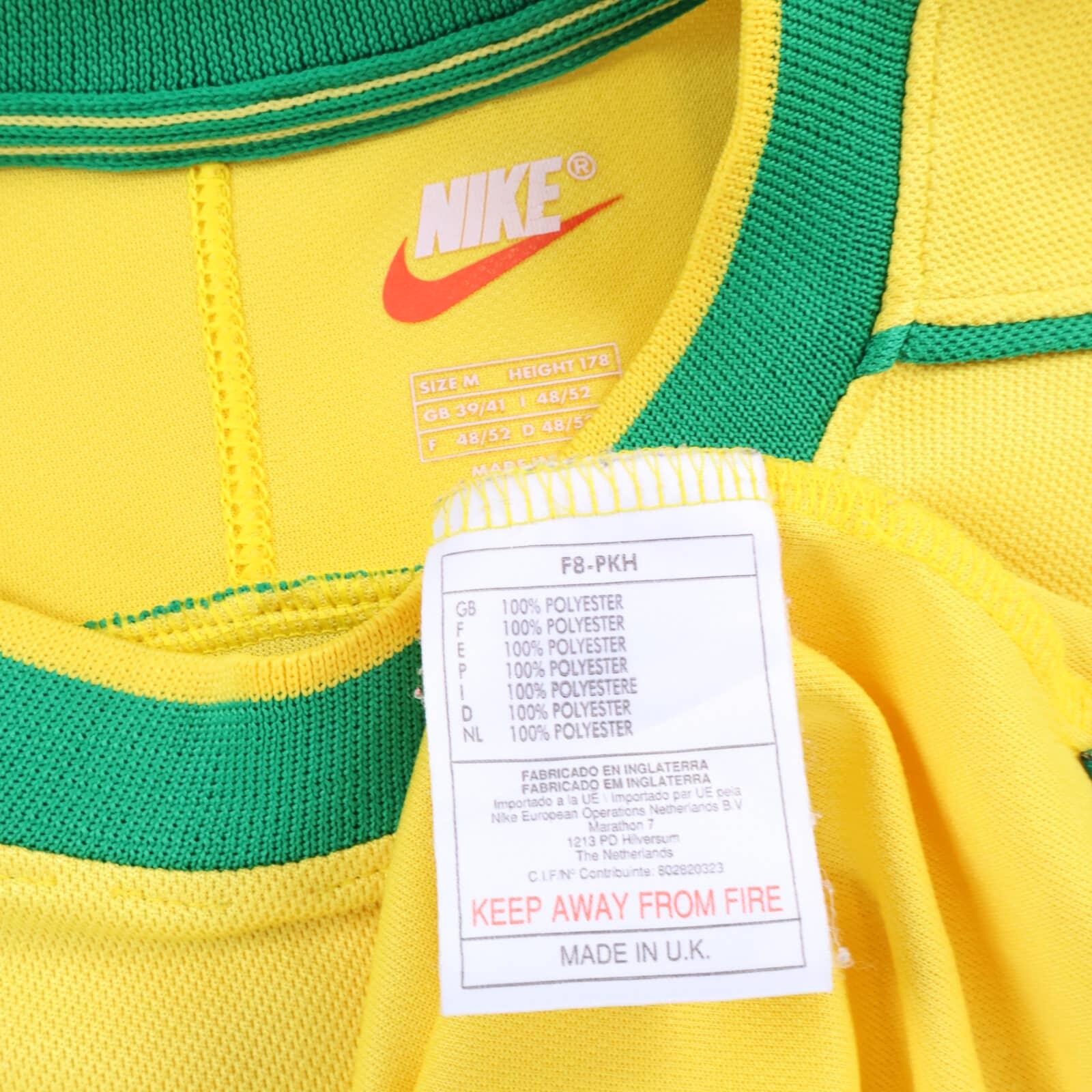 Brazil Ronaldo #9 1998/ Home Shirt - M