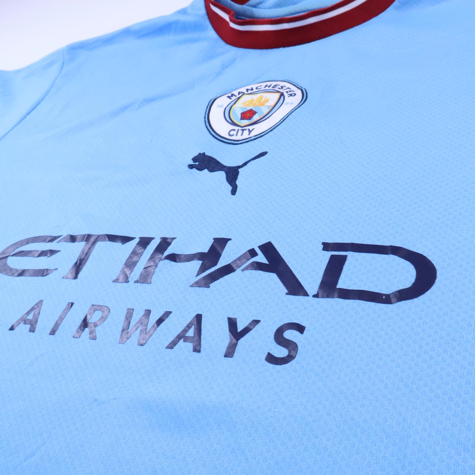 Manchester City 2022/23 Home Shirt - 2XL- BACK