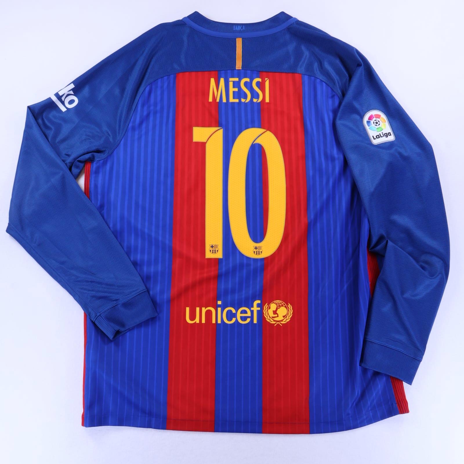 Barcelona Messi #10 2016/17 Home Shirt - XL- FRONT
