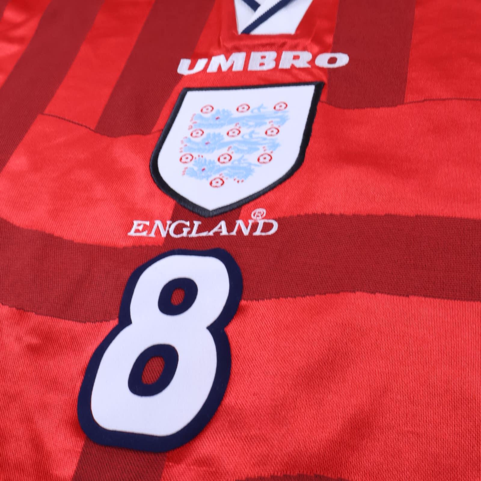 England Gascoigne 1997/99 Away Shirt - M