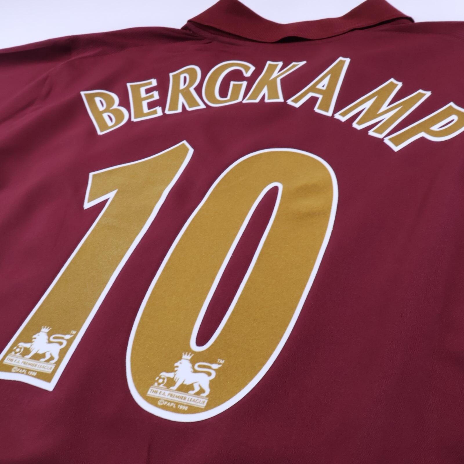 Arsenal Bergkamp #10 2005/06 Home Shirt - XL- TAGS