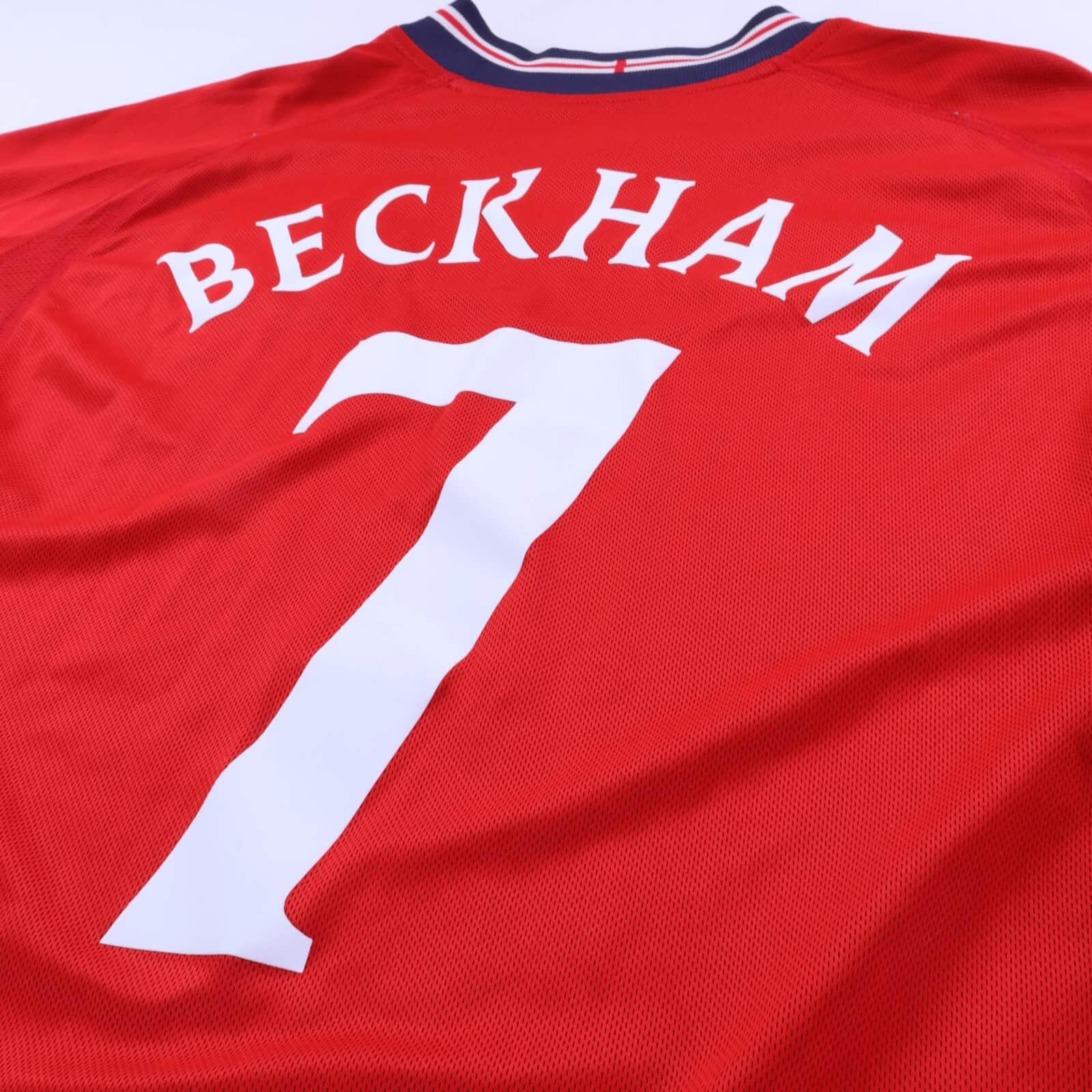 England Beckham #7 2002/04 Away Shirt - L- TAGS