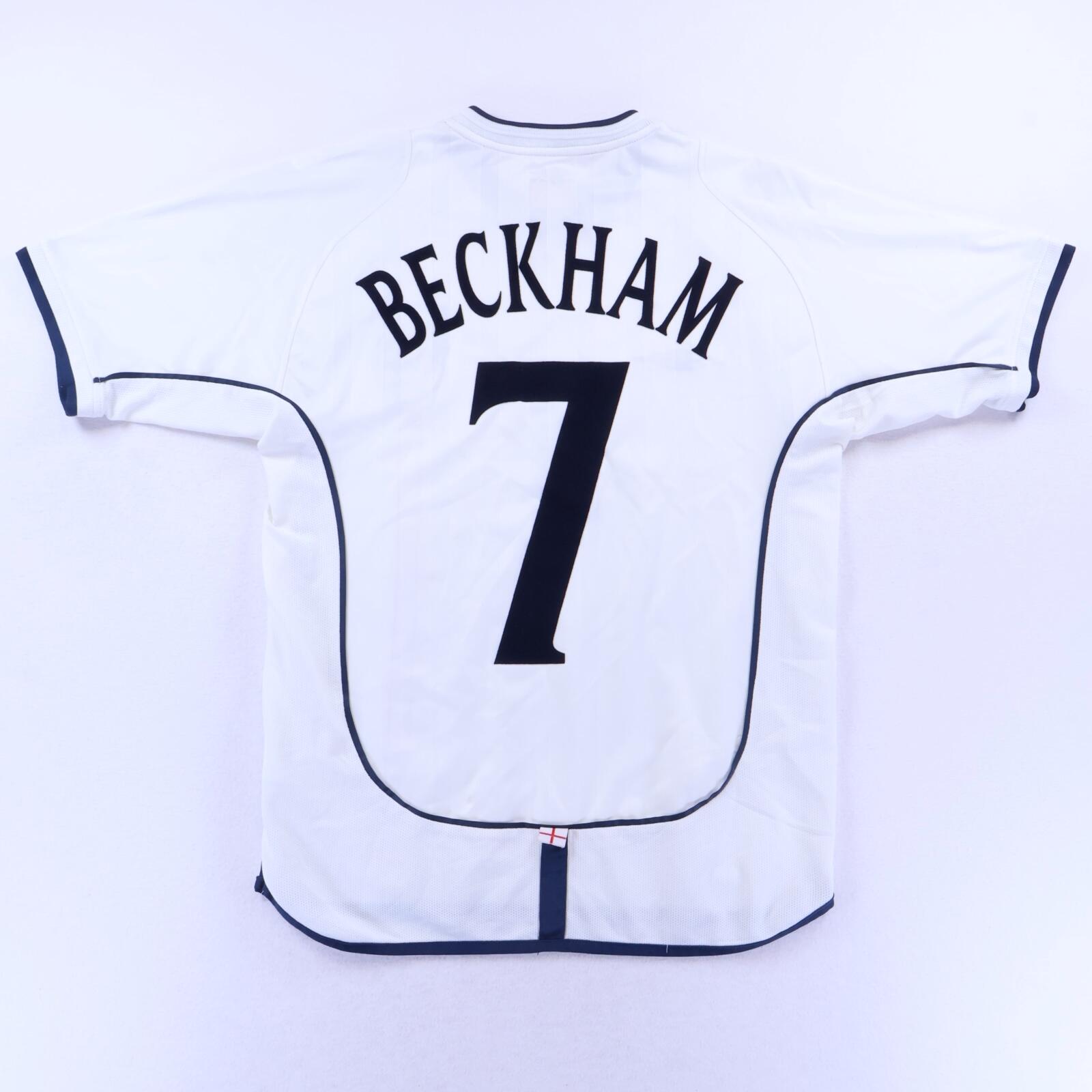 England Beckham #7 2001/03 Home Shirt - S- FRONT