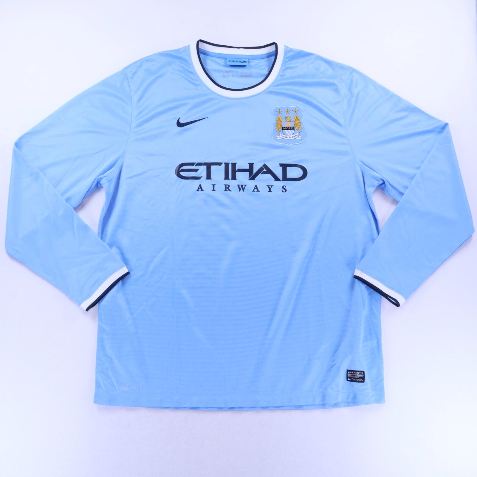 Manchester City 2013/14 Home Shirt - XXL- FRONT