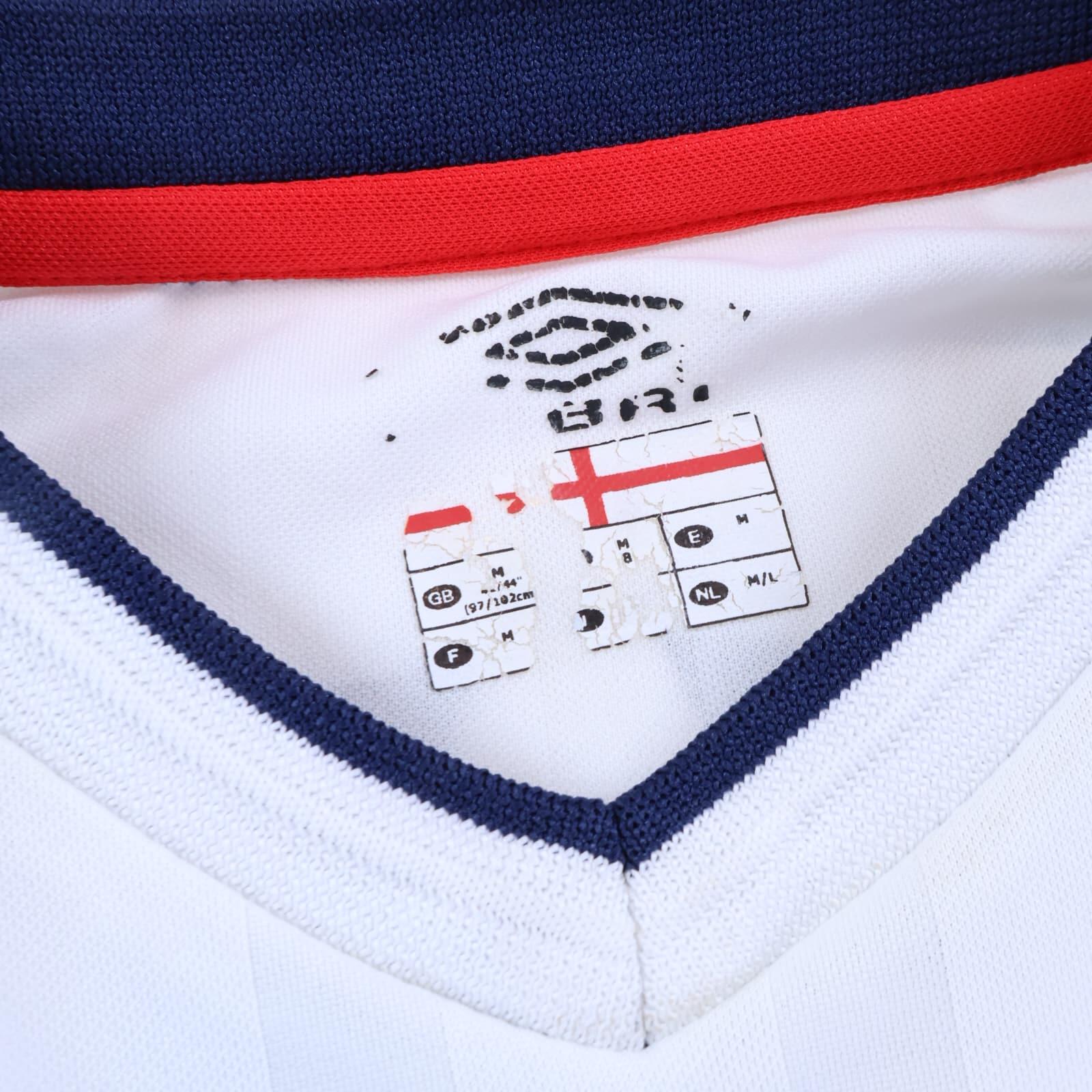 England Beckham #7 2001/03 Home Shirt - M