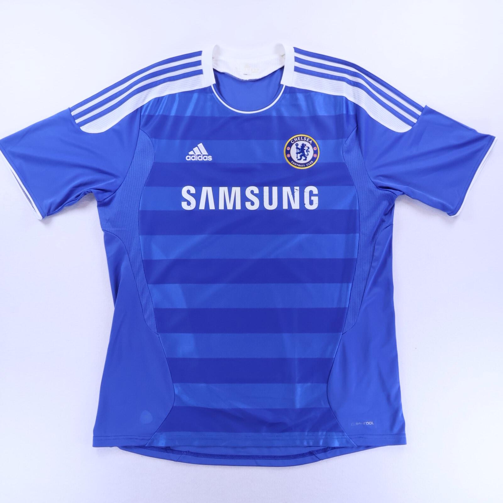 Chelsea Drogba #11 2011/12 Home Shirt - XL- BACK