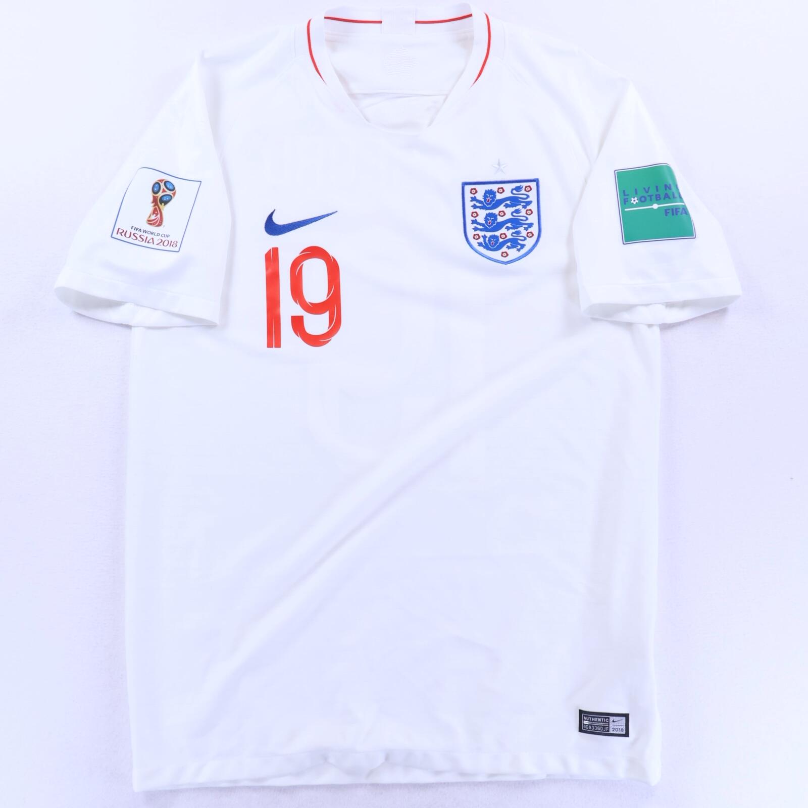 England Rashford #19 2018/19 Home Shirt - M- BACK